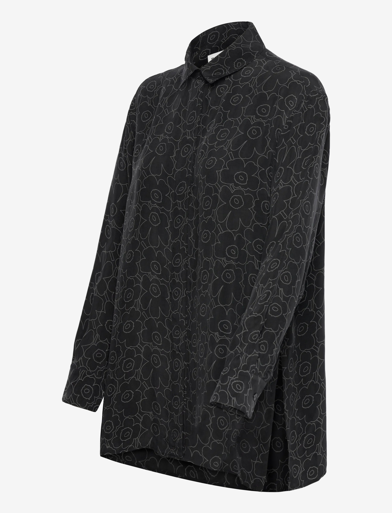 Marimekko - RUNSAS PIIRTO UNIKKO - langärmlige hemden - black, dark grey - 4