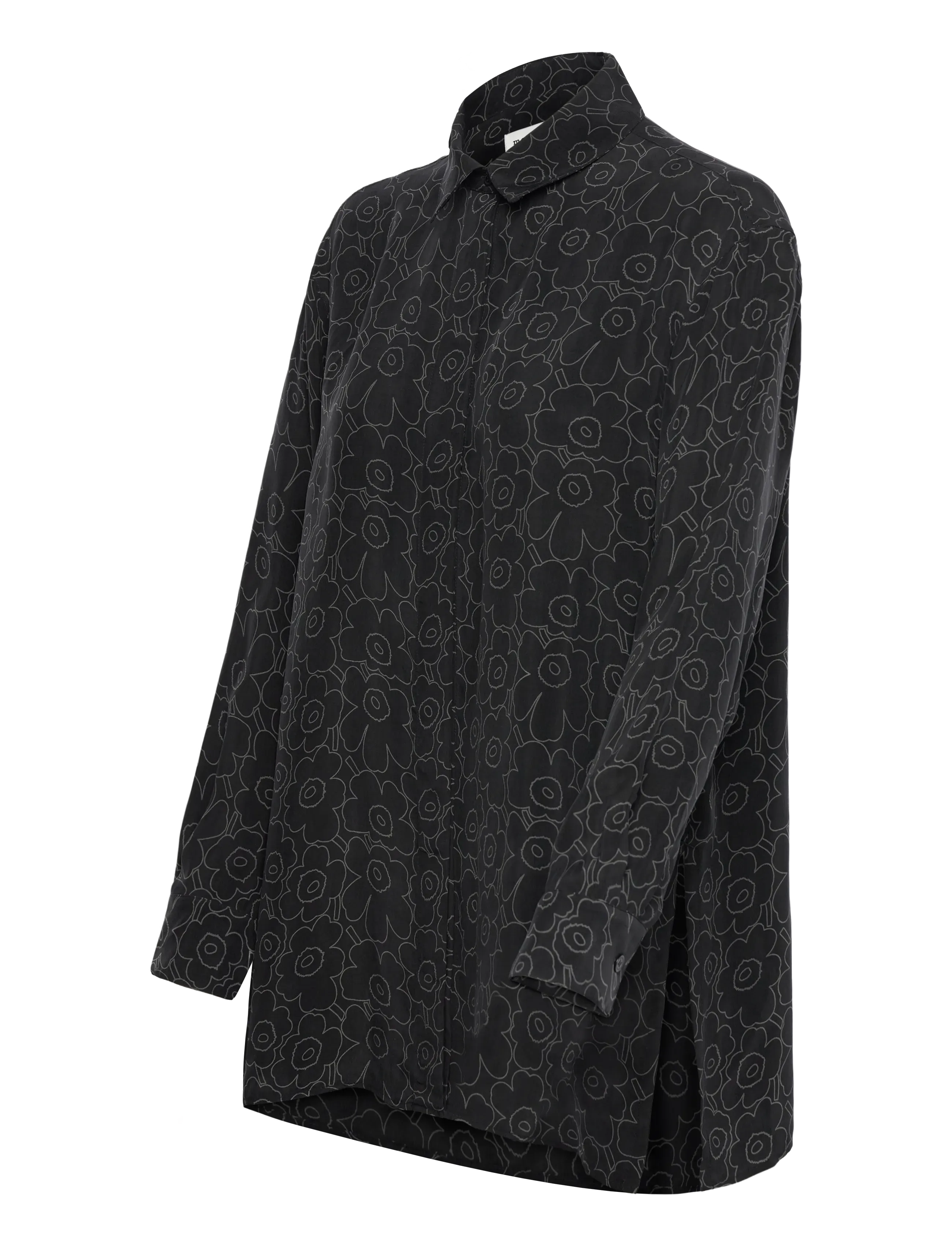 Marimekko - RUNSAS PIIRTO UNIKKO - langärmlige hemden - black, dark grey - 4