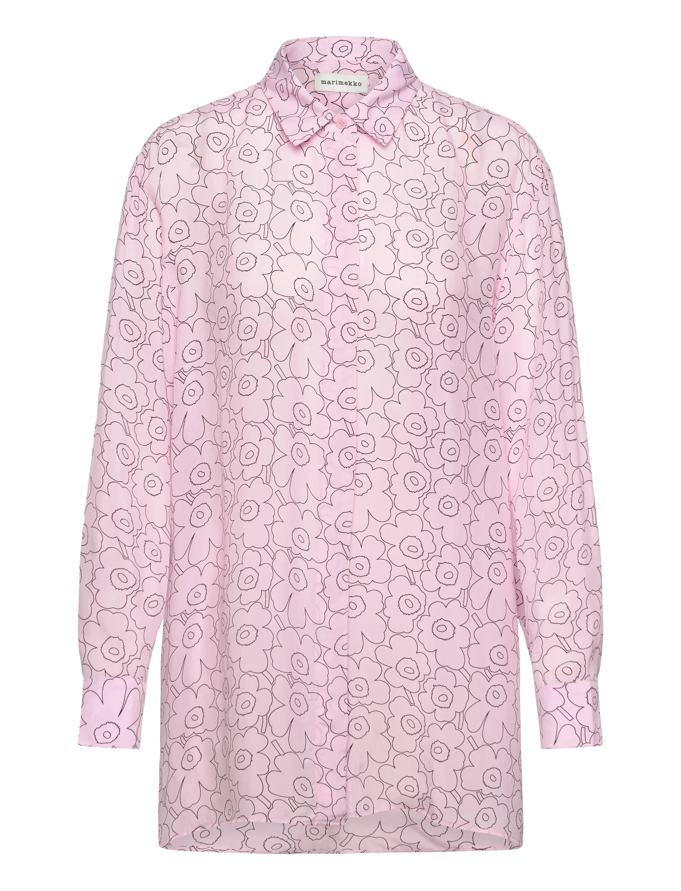 Marimekko RUNSAS PIIRTO UNIKKO - Bluser & Skjorter - LIGHT PINK, WINE RED / pink/rose