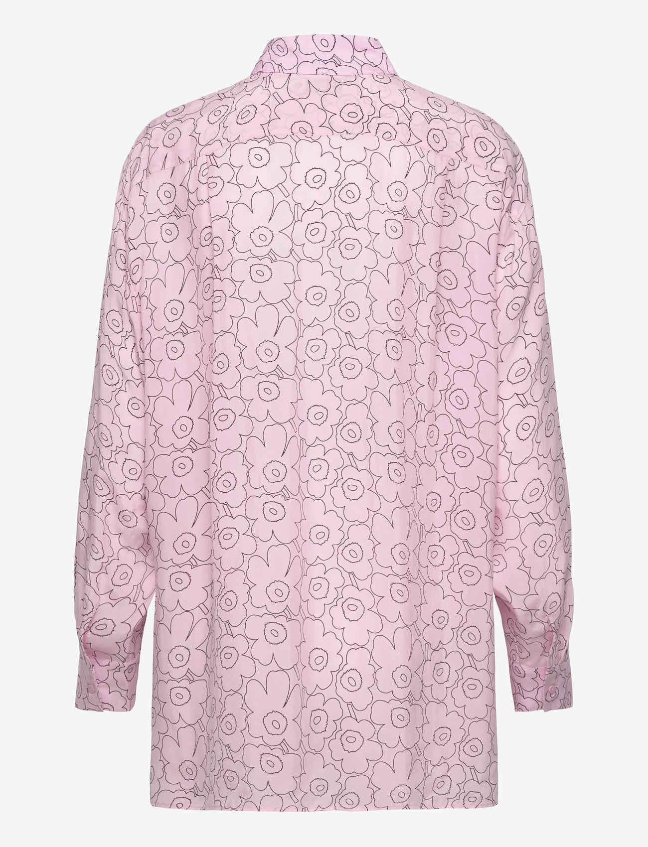Marimekko - RUNSAS PIIRTO UNIKKO - langärmlige hemden - light pink, wine red - 2