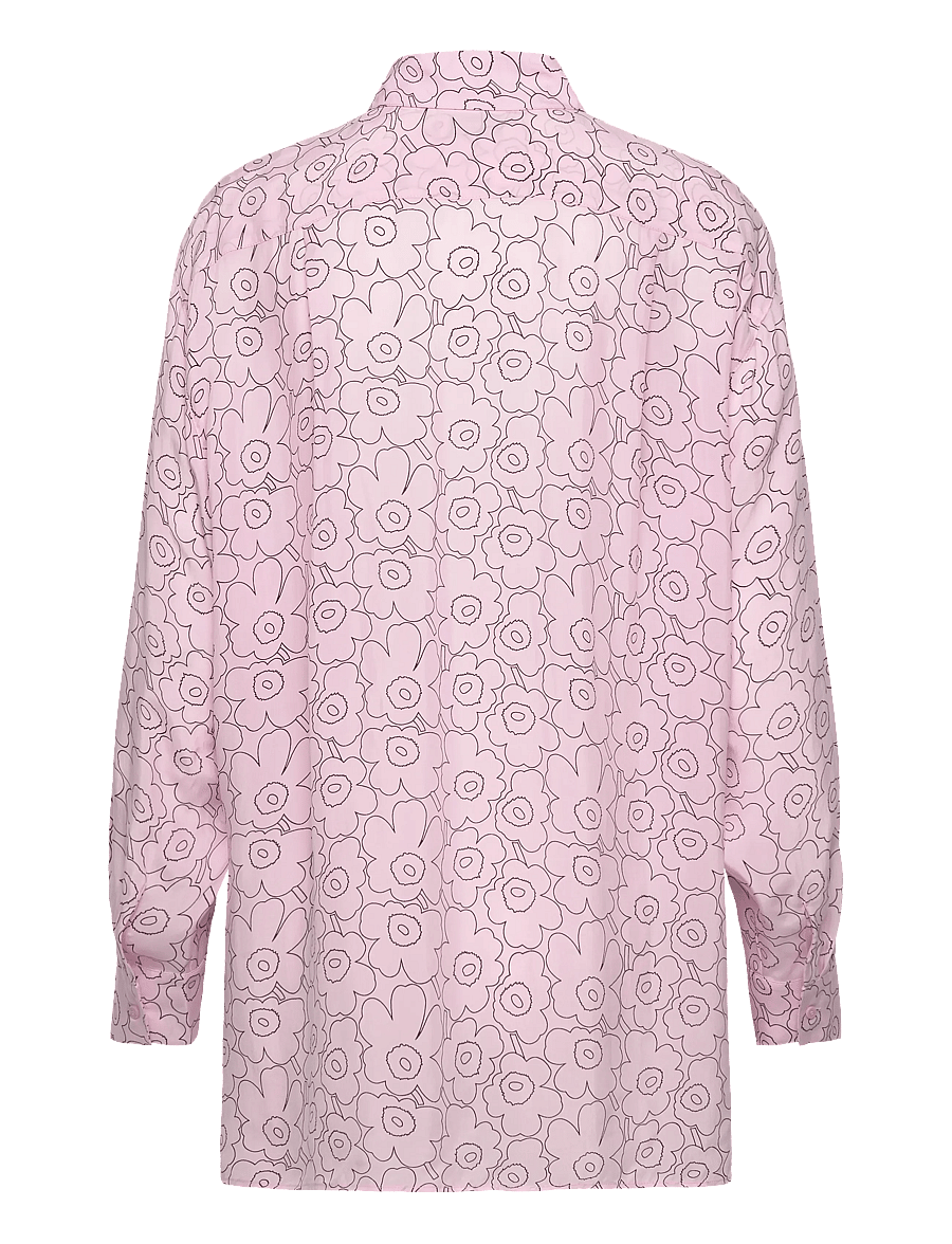 Marimekko - RUNSAS PIIRTO UNIKKO - langærmede skjorter - light pink, wine red - 2