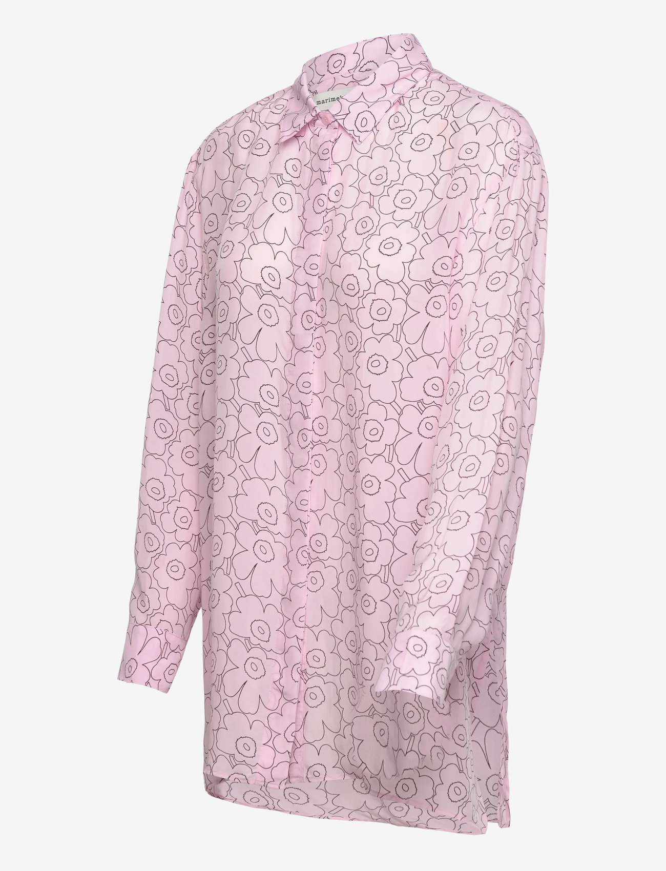 Marimekko - RUNSAS PIIRTO UNIKKO - langärmlige hemden - light pink, wine red - 3