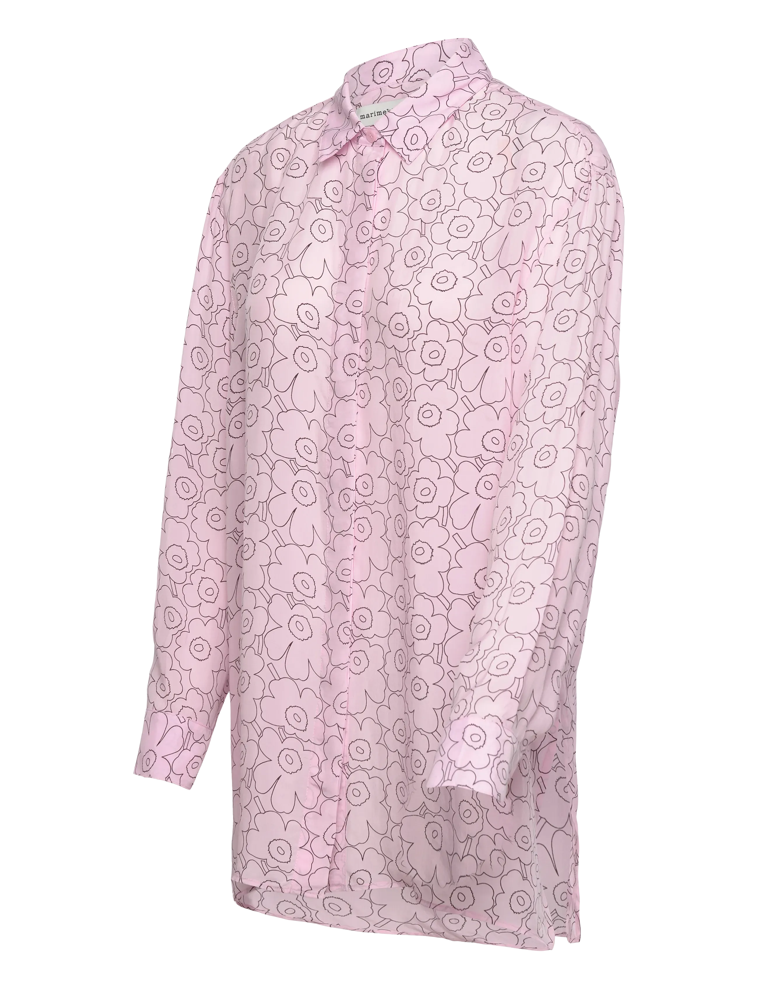Marimekko - RUNSAS PIIRTO UNIKKO - langærmede skjorter - light pink, wine red - 3