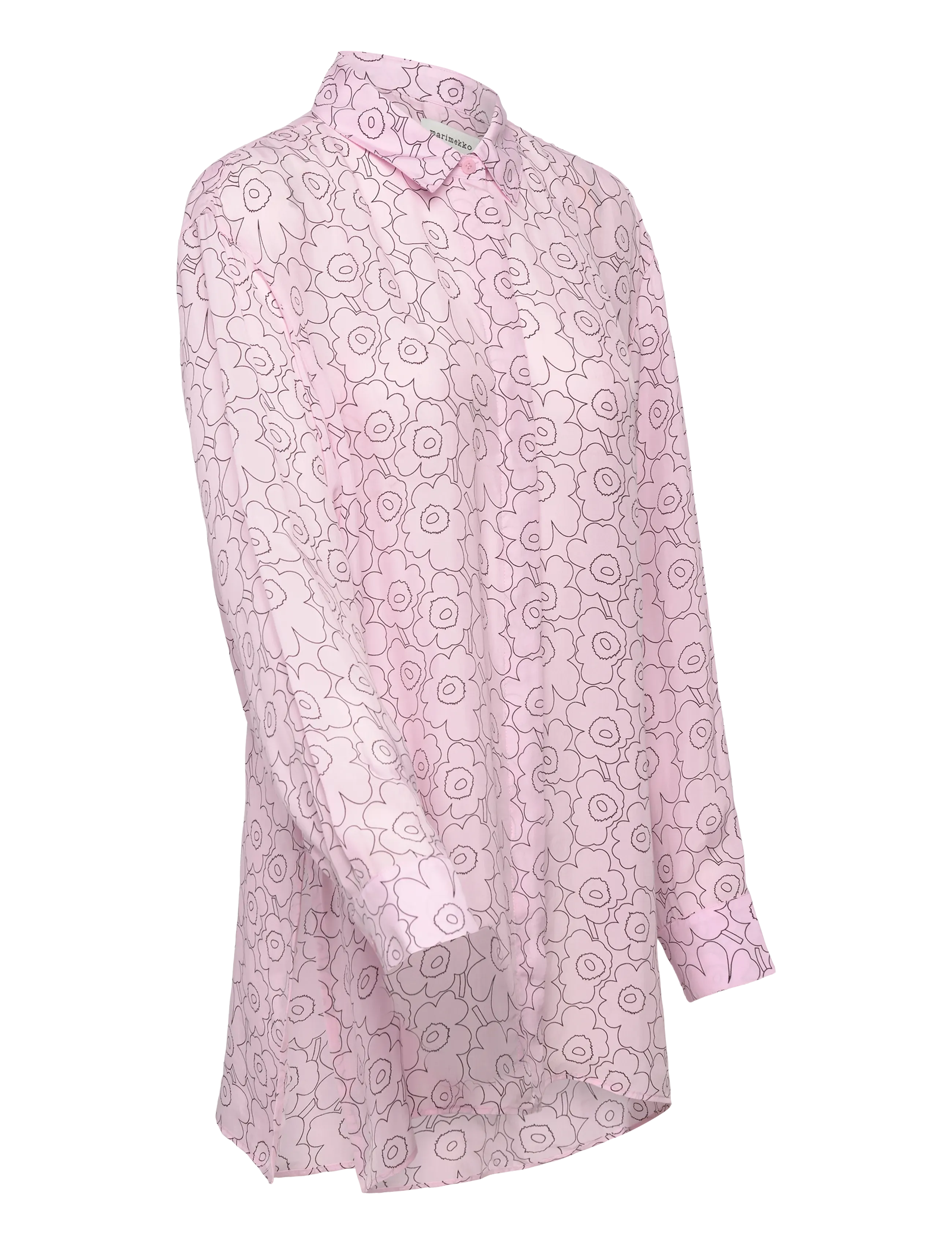 Marimekko - RUNSAS PIIRTO UNIKKO - langærmede skjorter - light pink, wine red - 4