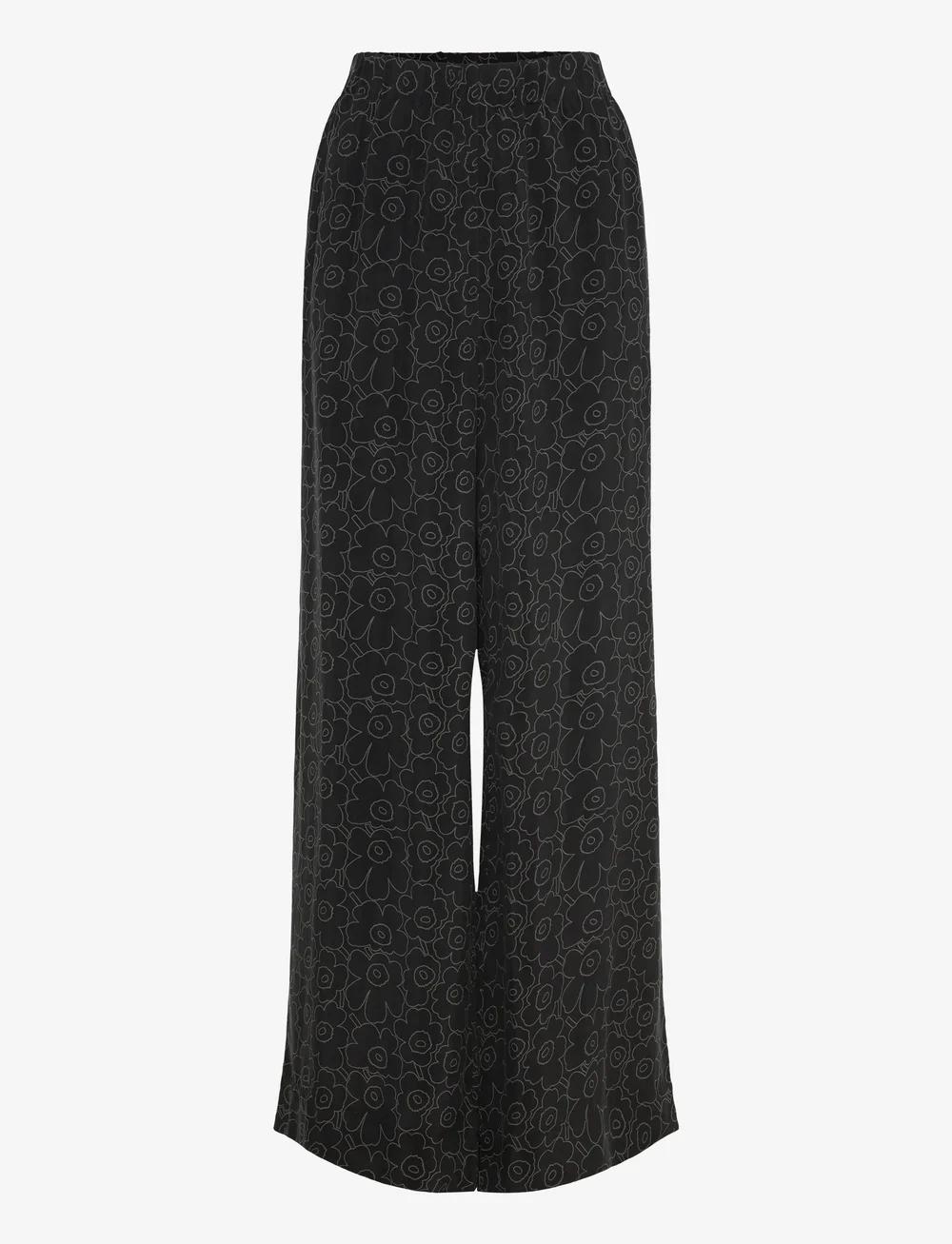 Marimekko - OANET PIIRTO UNIKKO - straight leg hosen - black, dark grey - 1