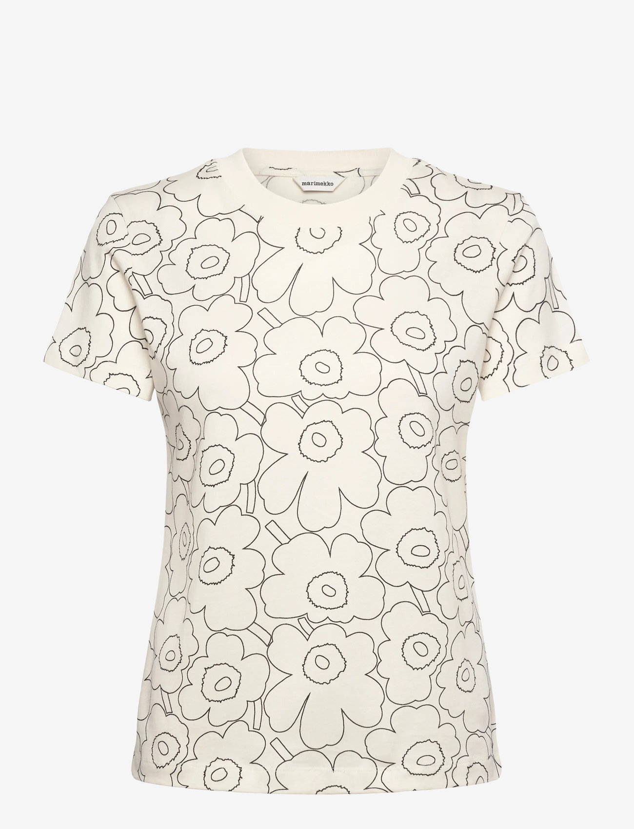 Marimekko - HELEYS PIIRTO UNIKKO - stuttermarbolir - off white, black - 1