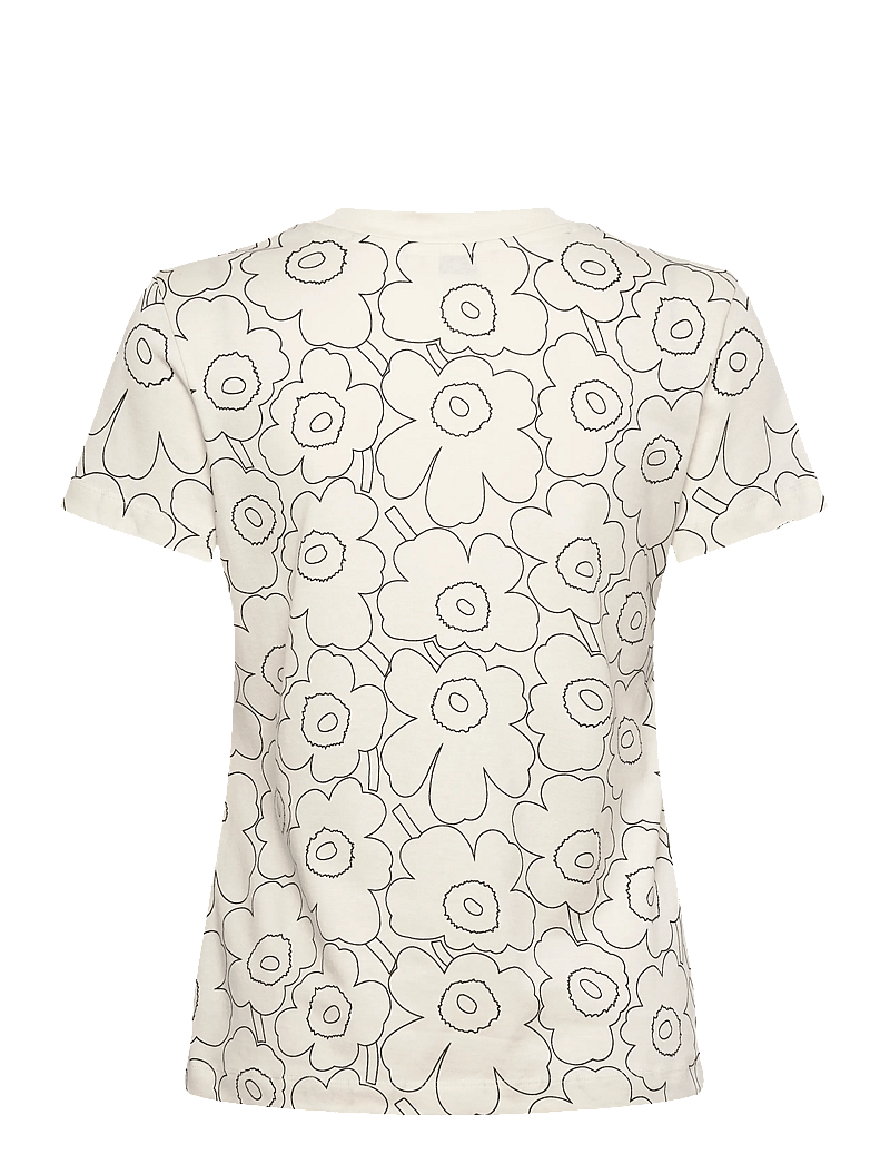 Marimekko - HELEYS PIIRTO UNIKKO - stuttermarbolir - off white, black - 2