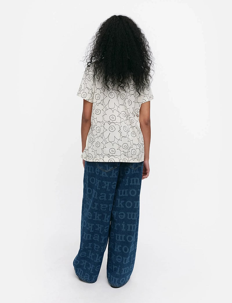 Marimekko - HELEYS PIIRTO UNIKKO - stuttermarbolir - off white, black - 3