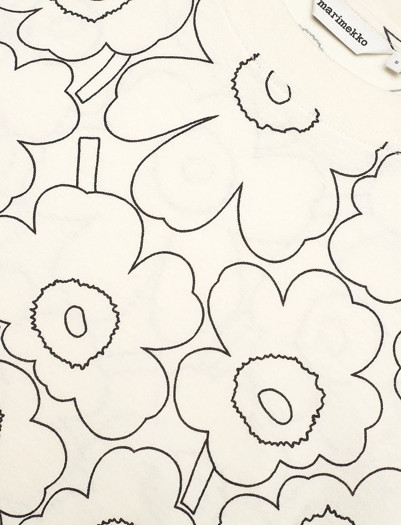 Marimekko - HELEYS PIIRTO UNIKKO - stuttermarbolir - off white, black - 5