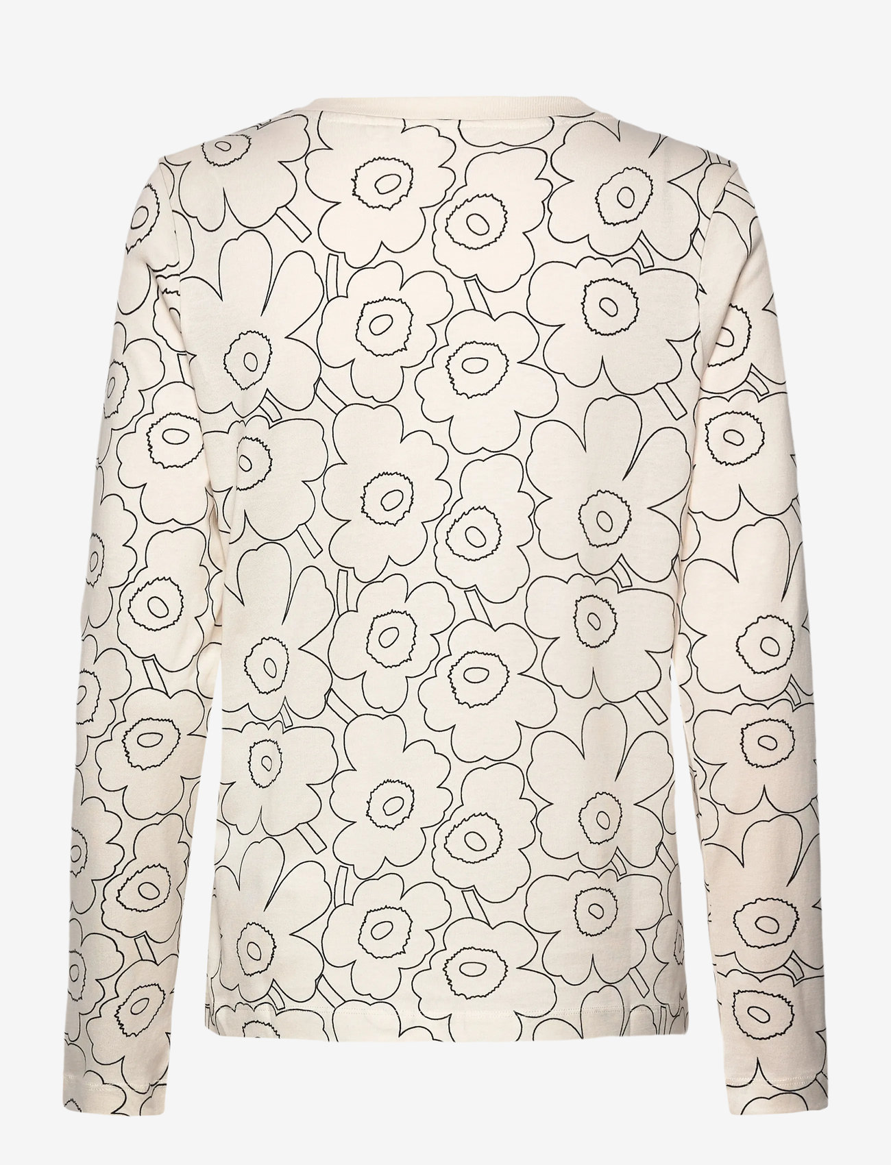 Marimekko - SEKUNTI PIIRTO UNIKKO - långärmade toppar - off white, black - 2