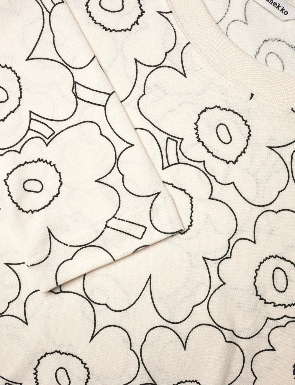 Marimekko - SEKUNTI PIIRTO UNIKKO - langærmede toppe - off white, black - 5