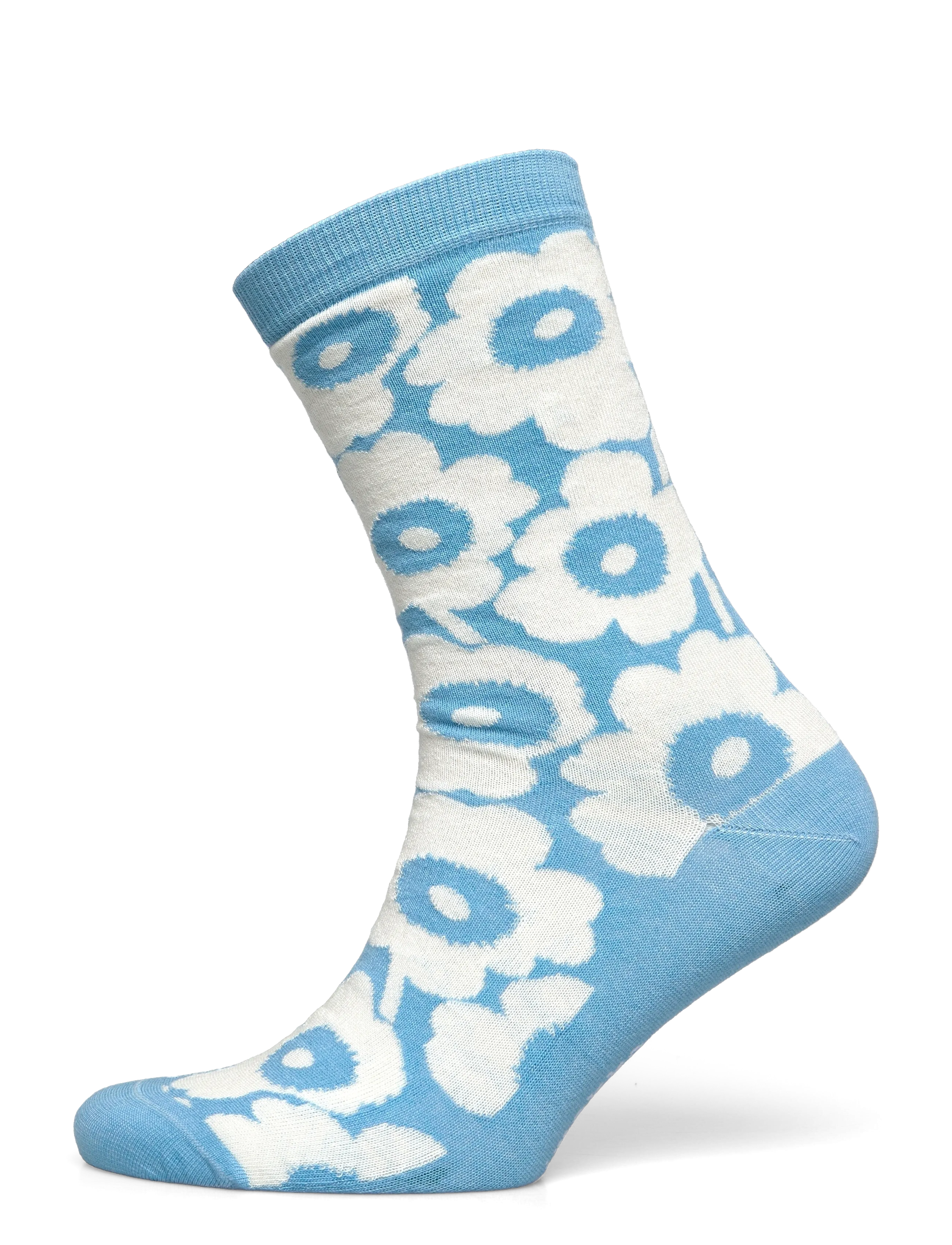 Marimekko LINJAUS UNIKKO - Almindelige strømper - LIGHT BLUE, OFF WHITE / blue