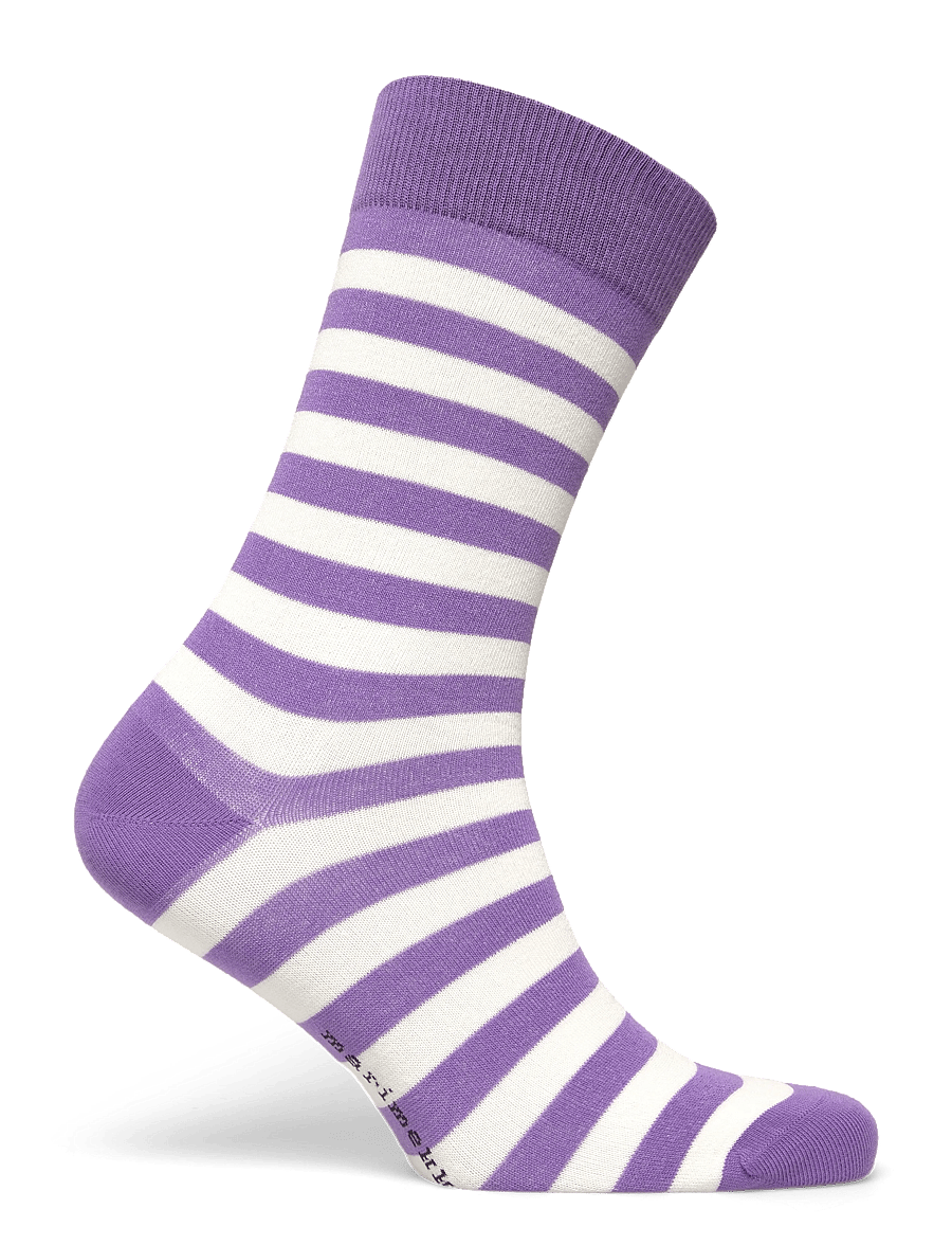 Marimekko - KASVAA TASARAITA UNIKKO - almindelige strømper - purple, off white - 1