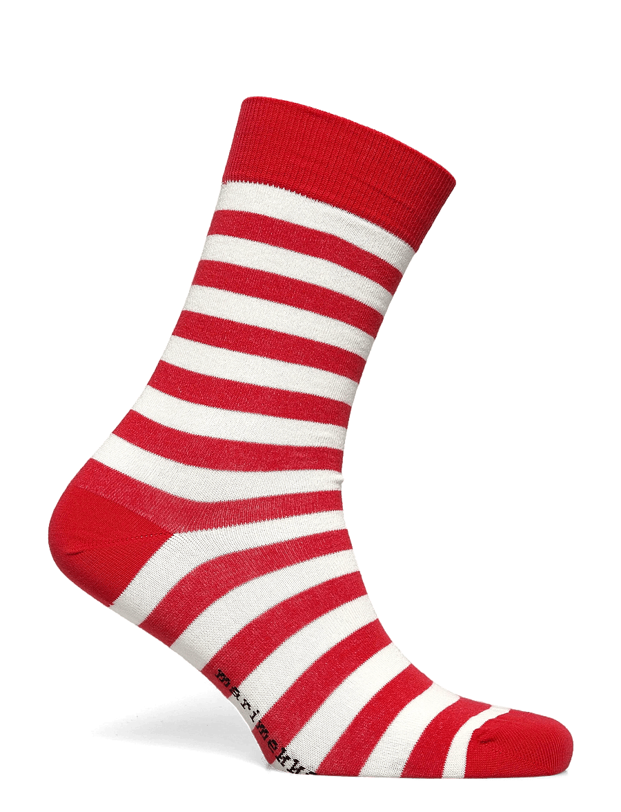 Marimekko - KASVAA TASARAITA UNIKKO - almindelige strømper - red, off white - 1