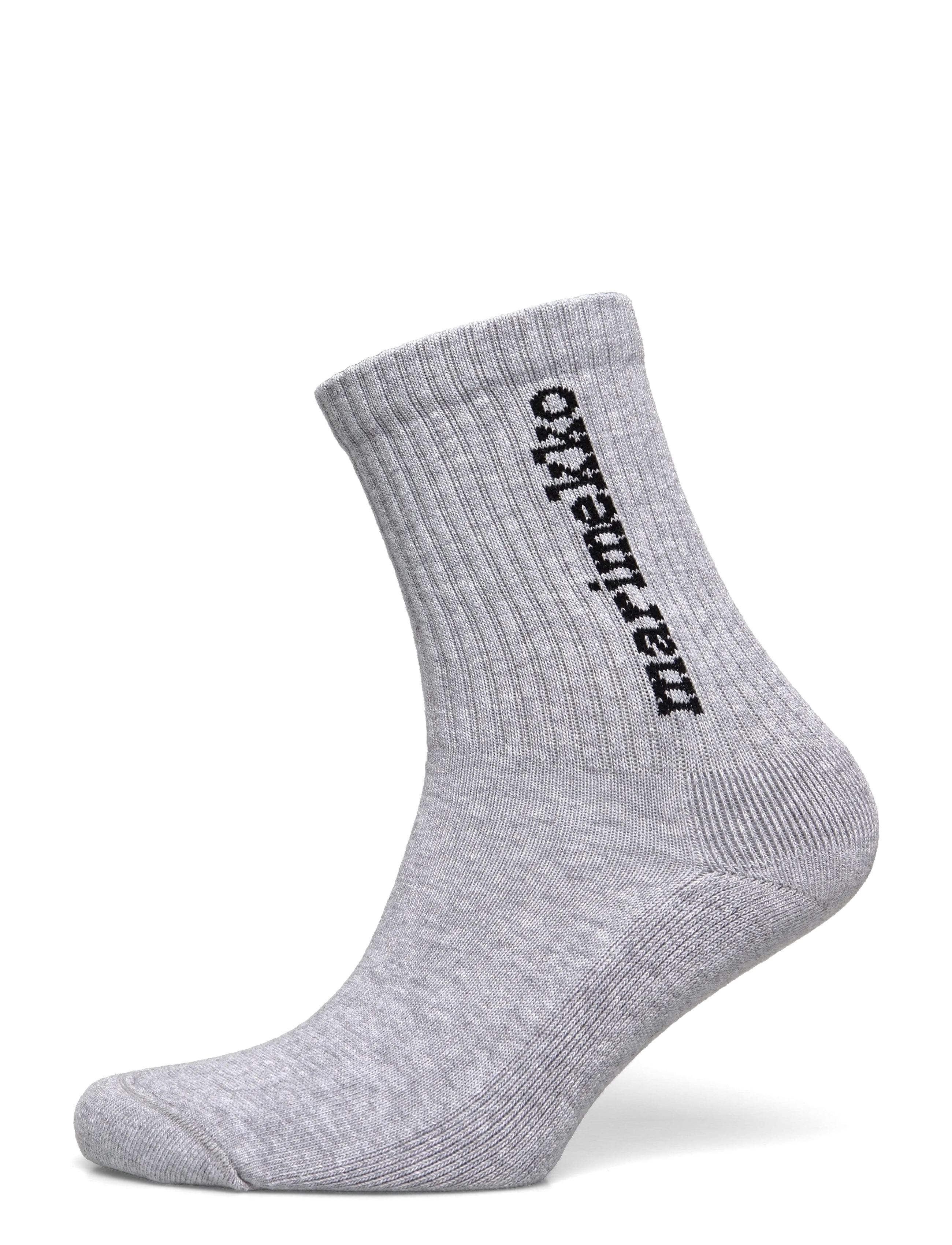 Marimekko PUIKEA LOGO - Almindelige strømper - LIGHT GREY, BLACK / grey