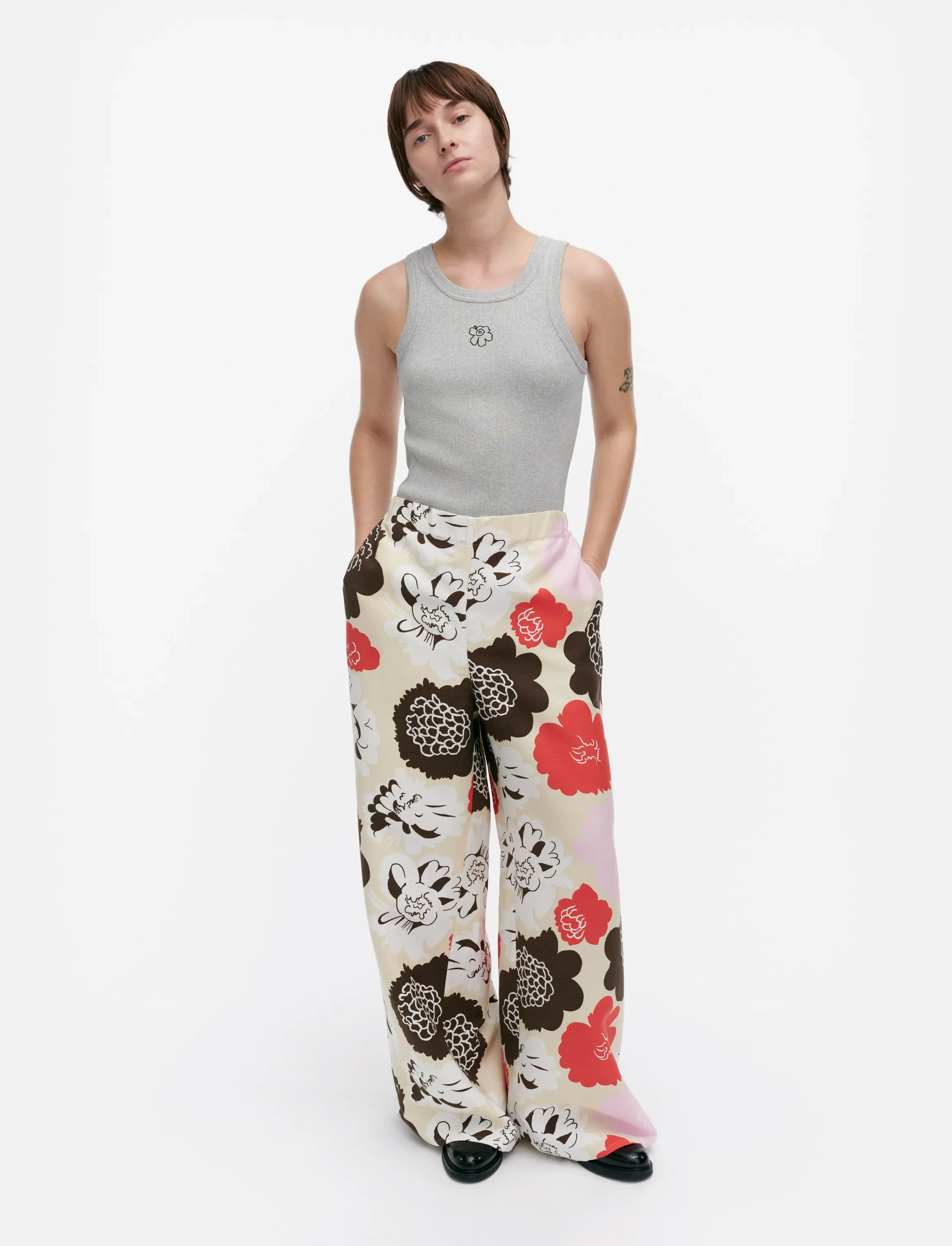 Marimekko Muotti Pioni, Kvinder, Vide Ben Bukser, Multi/mønstret, Str: XS