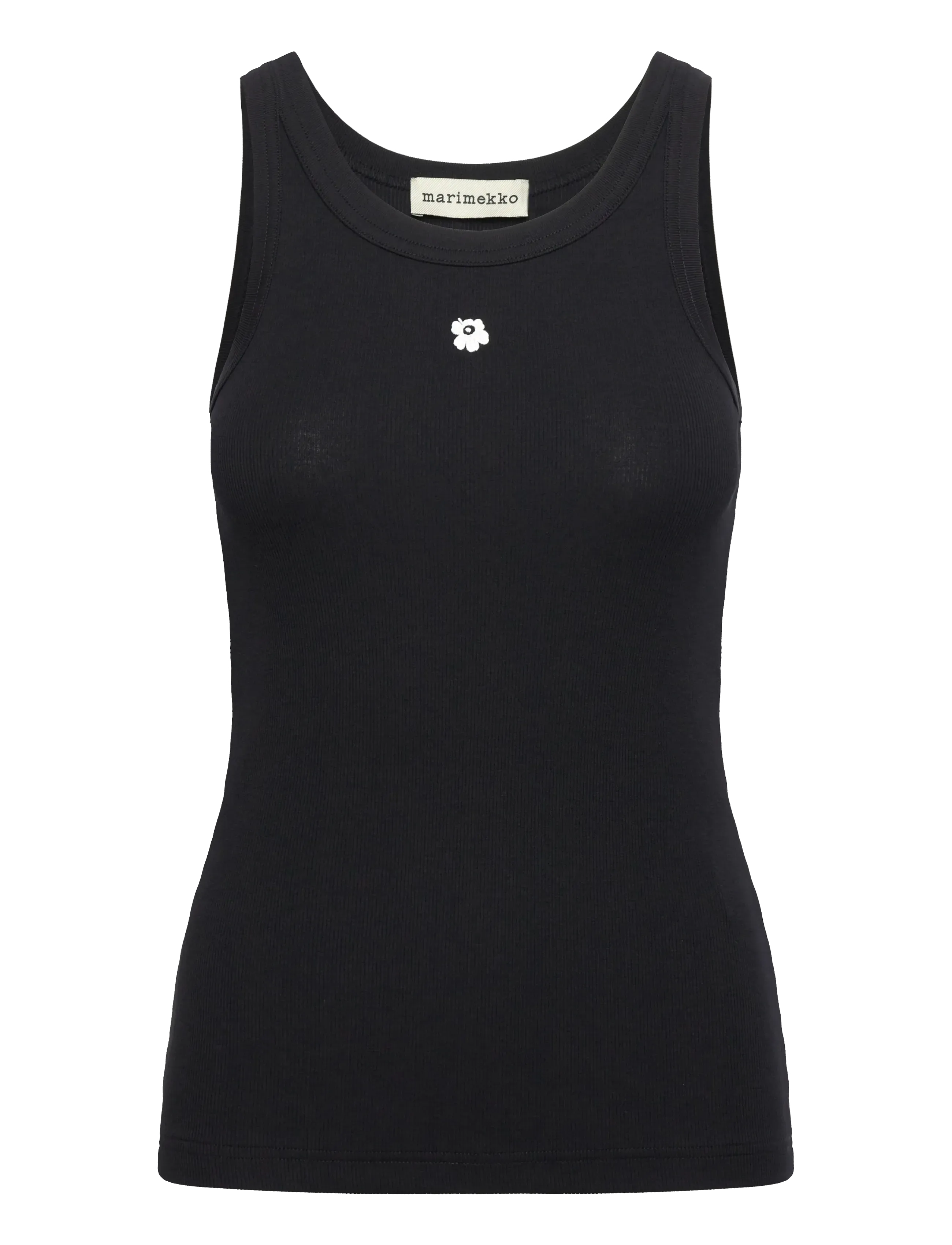 Marimekko KEDOL UNIKKO PLACEMENT - T-shirts & Toppe - BLACK, WHITE / black