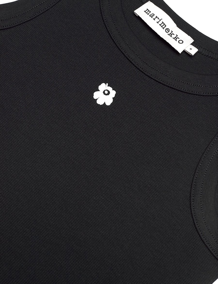 Marimekko - KEDOL UNIKKO PLACEMENT - Ärmellose tops - black, white - 5