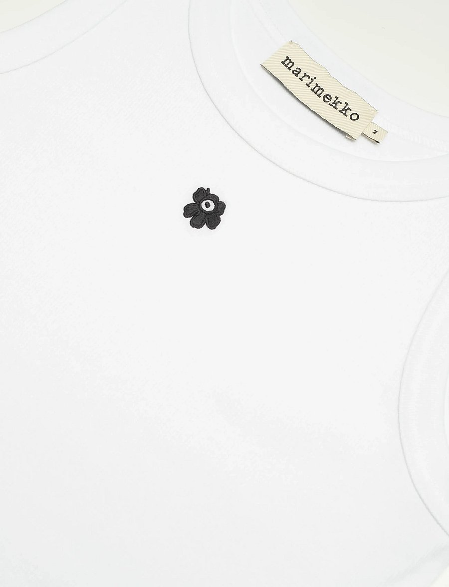 Marimekko - KEDOL UNIKKO PLACEMENT - Ärmellose tops - white, black - 5