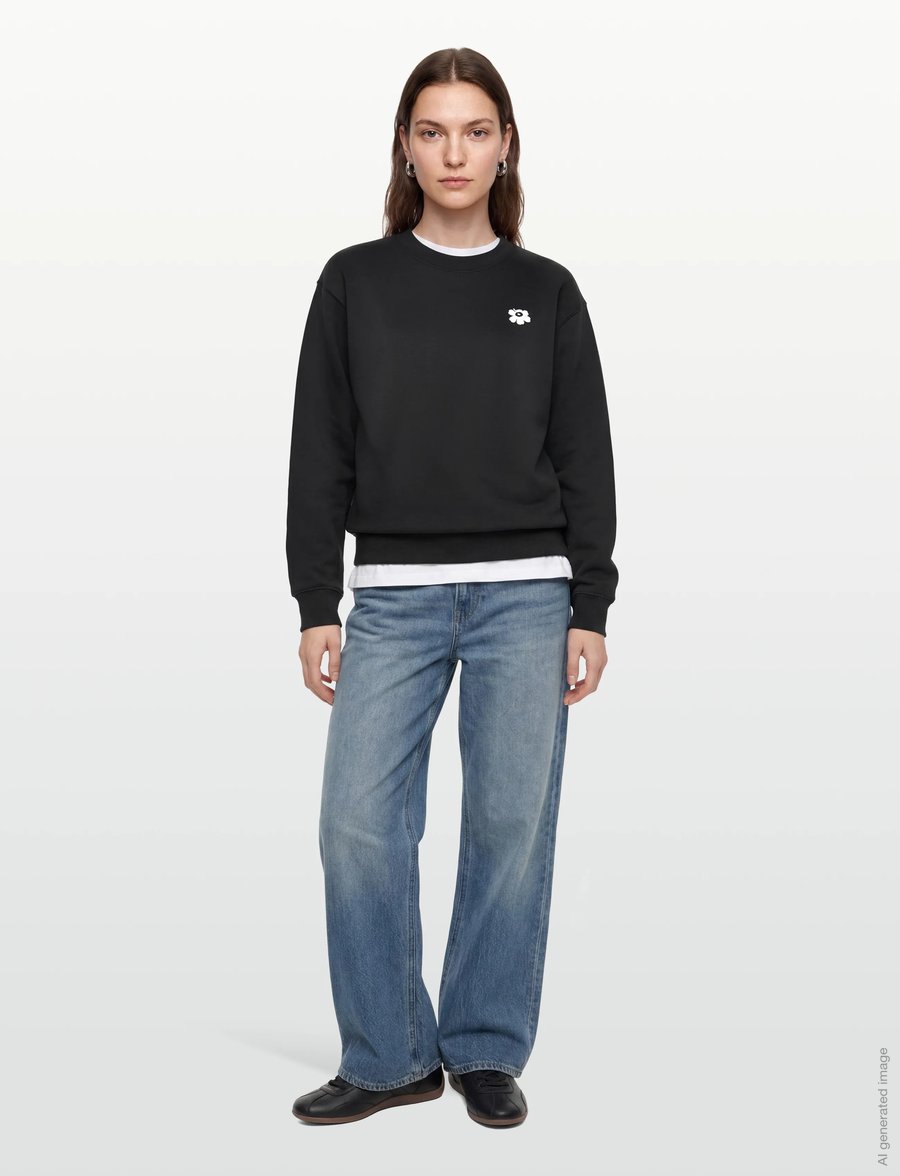 Marimekko - LEIOT UNIKKO PLACEMENT - dressipluusid ja kapuutsiga dressipluusid - black, white - 0