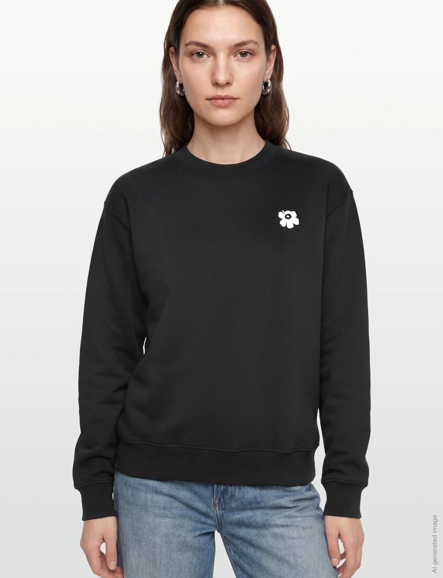 Marimekko - LEIOT UNIKKO PLACEMENT - dressipluusid ja kapuutsiga dressipluusid - black, white - 3