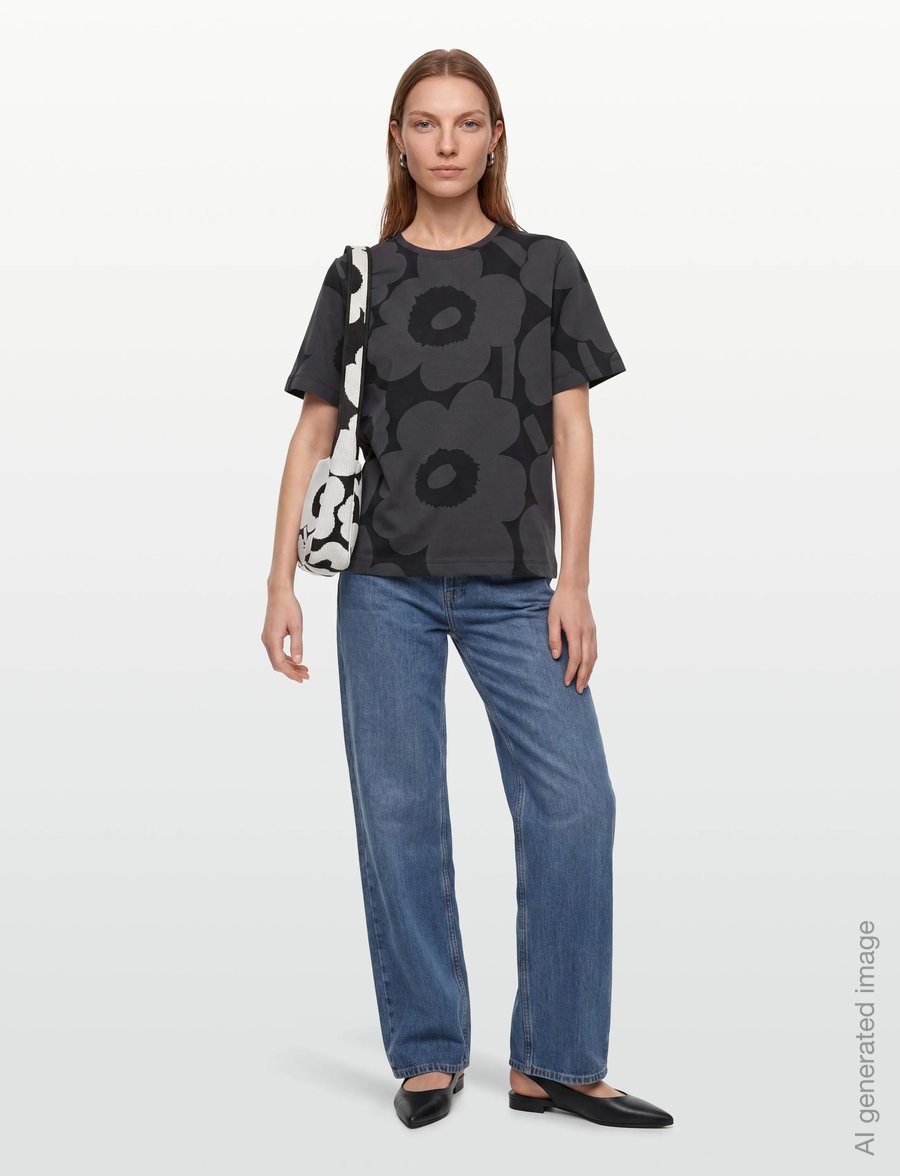 Marimekko - TUNNIT UNIKKO - t-shirts - black, dark grey - 1