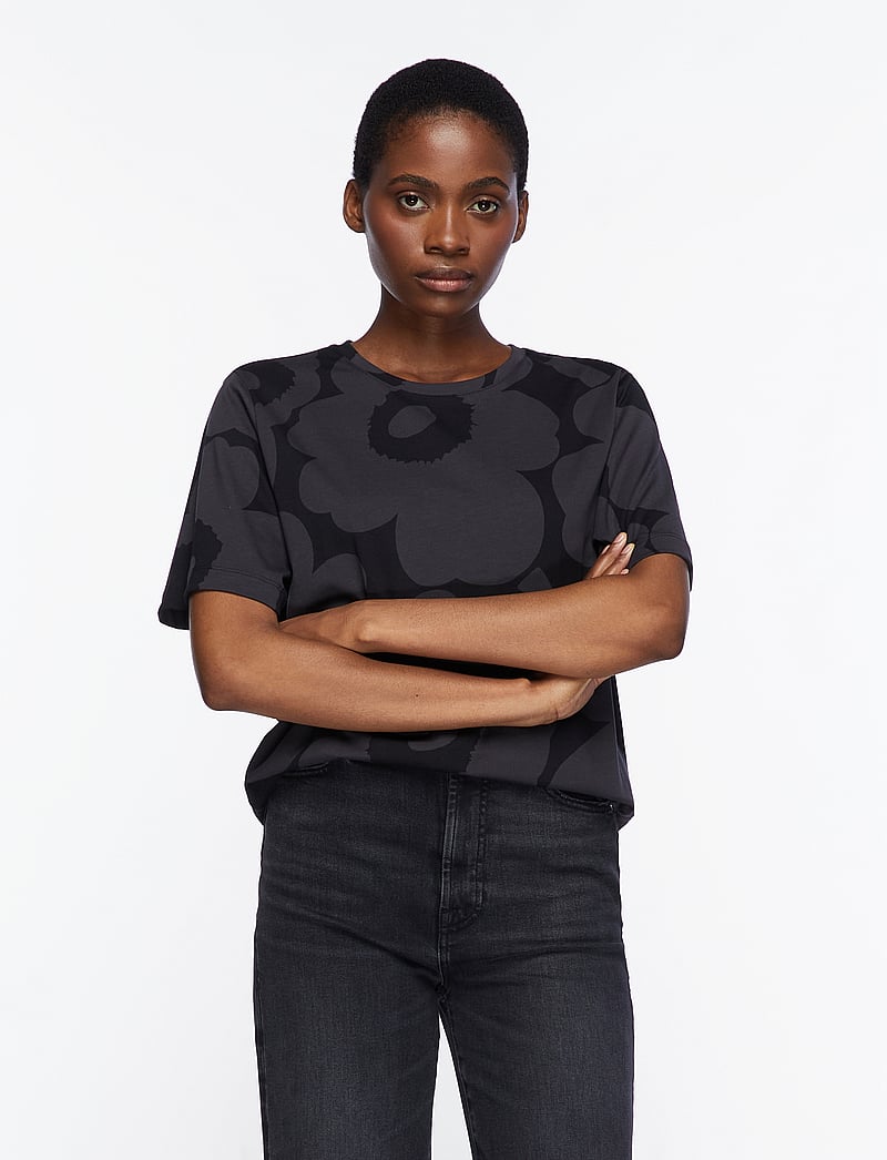 Marimekko - TUNNIT UNIKKO - t-shirts - black, dark grey - 0