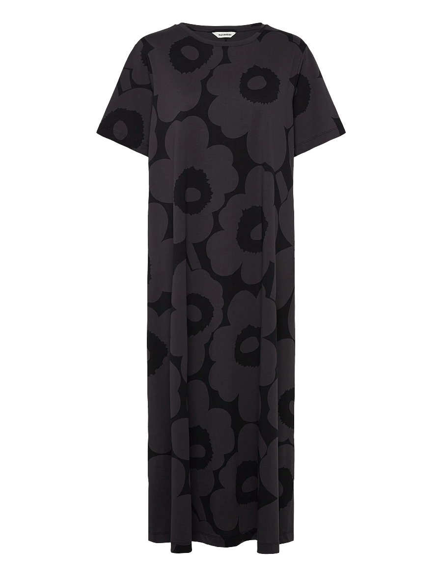 Marimekko - PISTEINEN UNIKKO - maksikleidid - black, dark grey - 1
