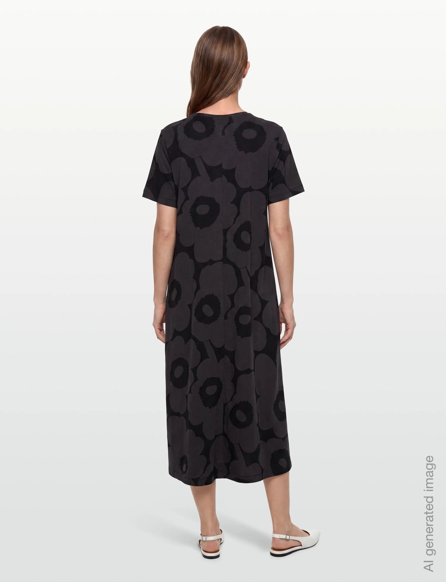 Marimekko - PISTEINEN UNIKKO - maksikleidid - black, dark grey - 4