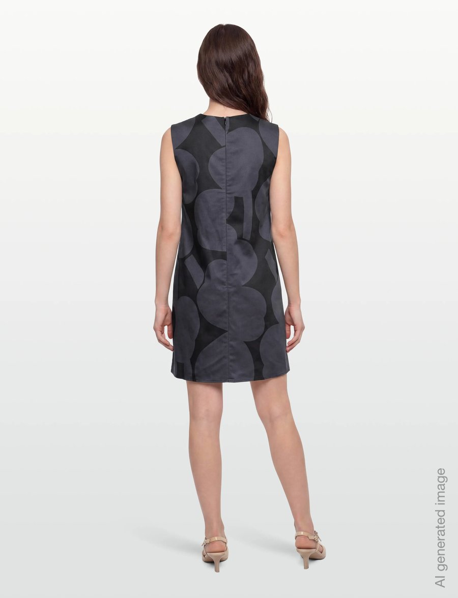 Marimekko - SILUETTI UNIKKO - minikleidid - black, dark grey - 4