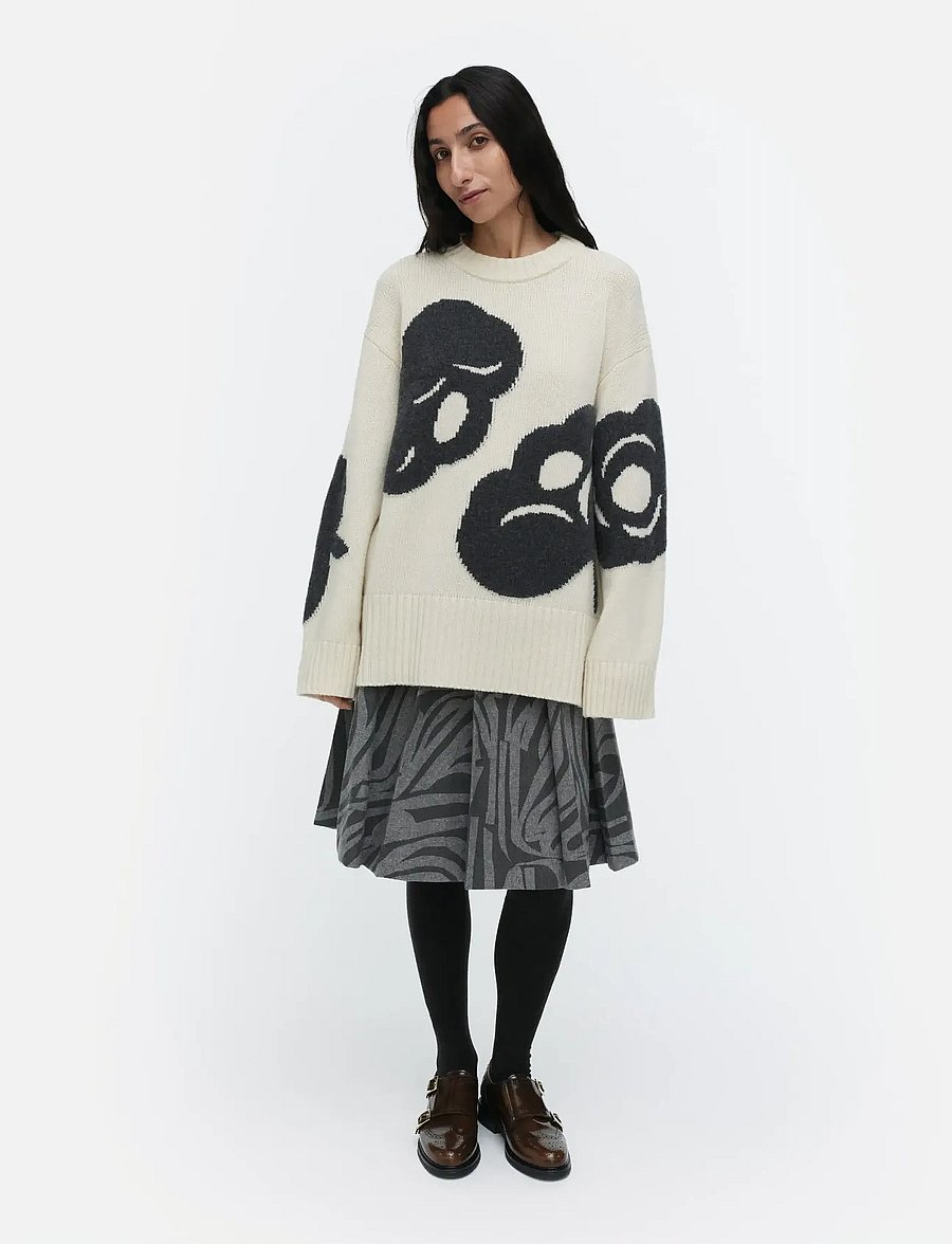 Marimekko - LUONTO TUMMA - sviitrid - off white, grey - 0
