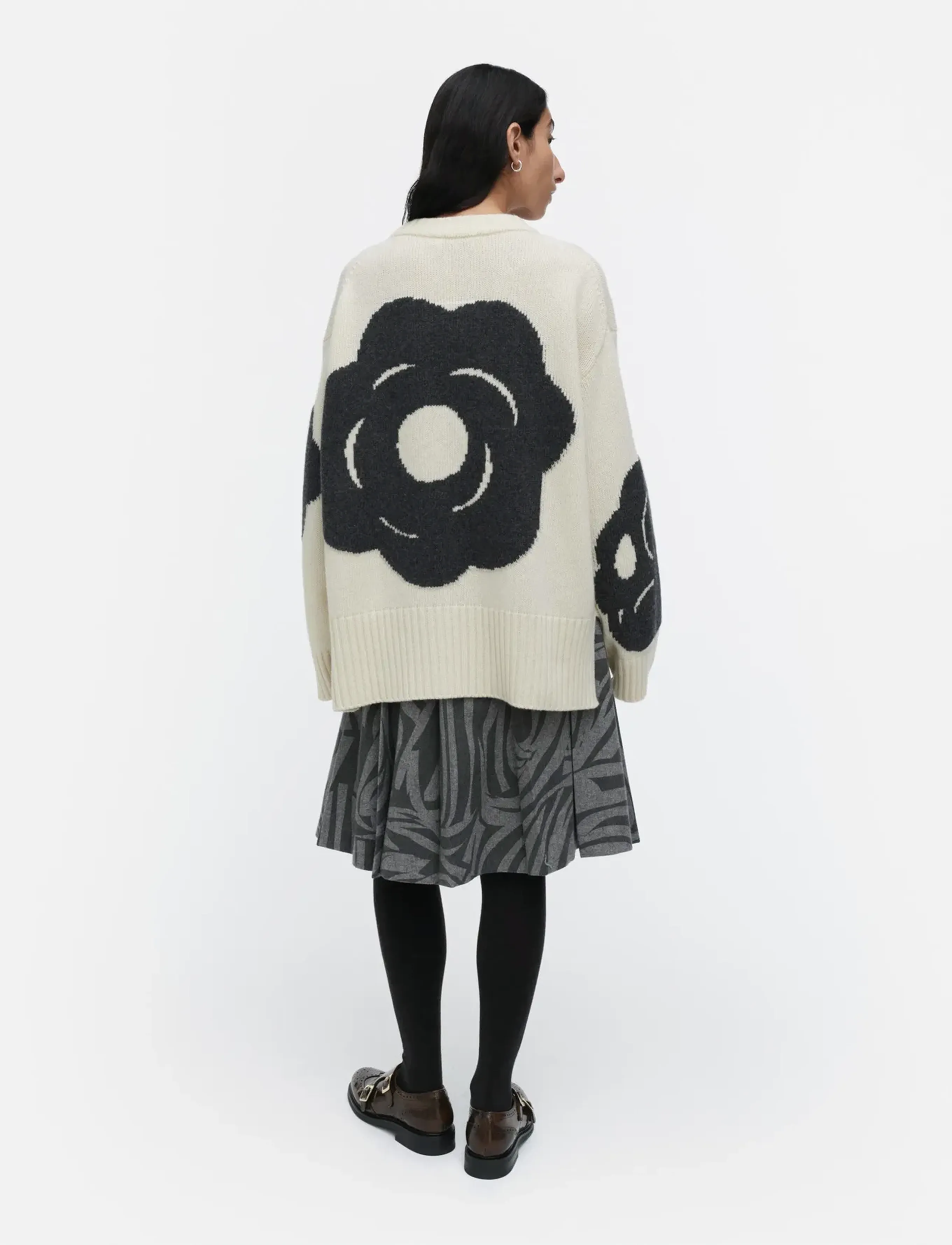 Marimekko - LUONTO TUMMA - jumpers - off white, grey - 3