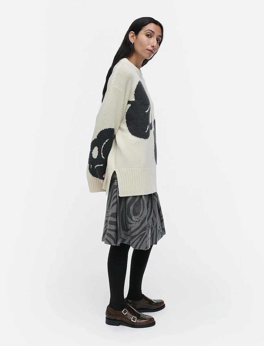 Marimekko - LUONTO TUMMA - sviitrid - off white, grey - 4