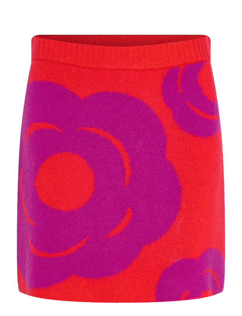 Marimekko - LOVEA TUMMA - kootud seelikud - red, purple - 1