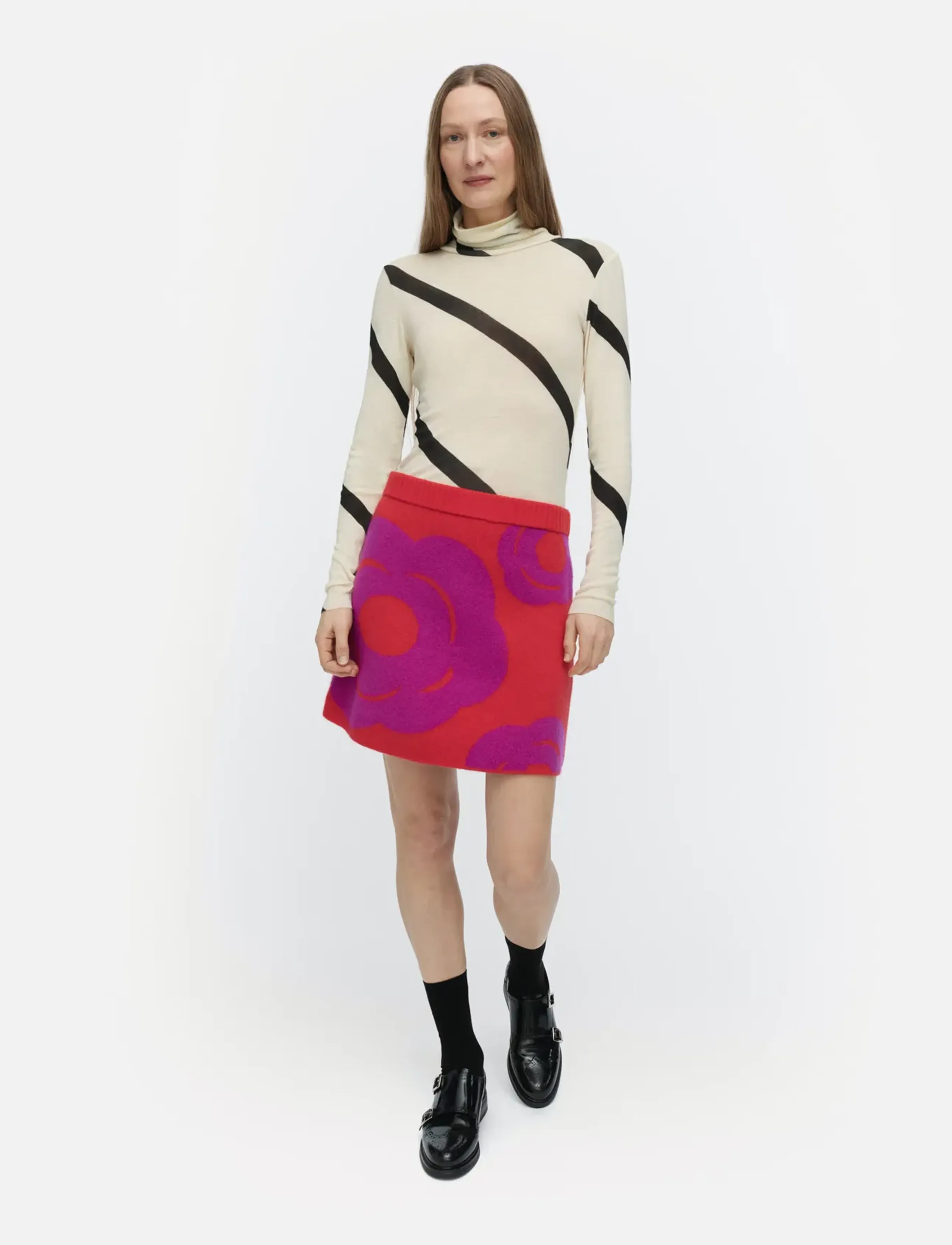 Marimekko Lovea Tumma, S, Red, Nederdele > Korte Nederdele, Dame