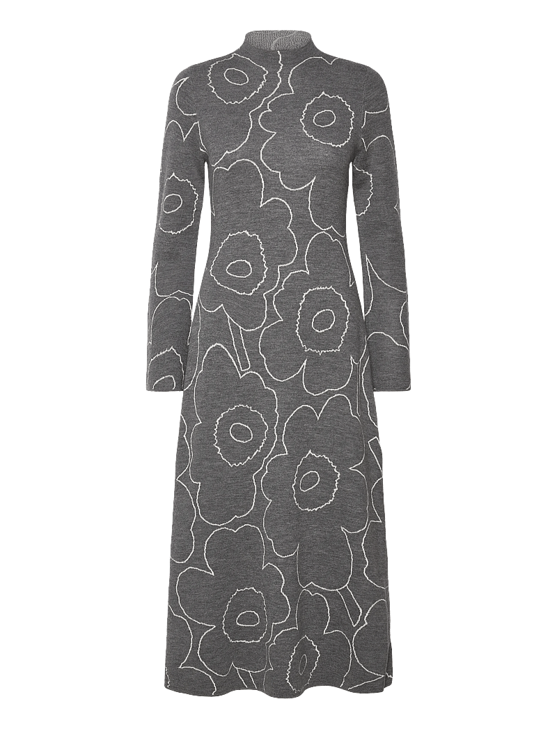 Marimekko - WILLAT PIIRTO UNIKKO - kootud kleidid - dark grey, off white - 1
