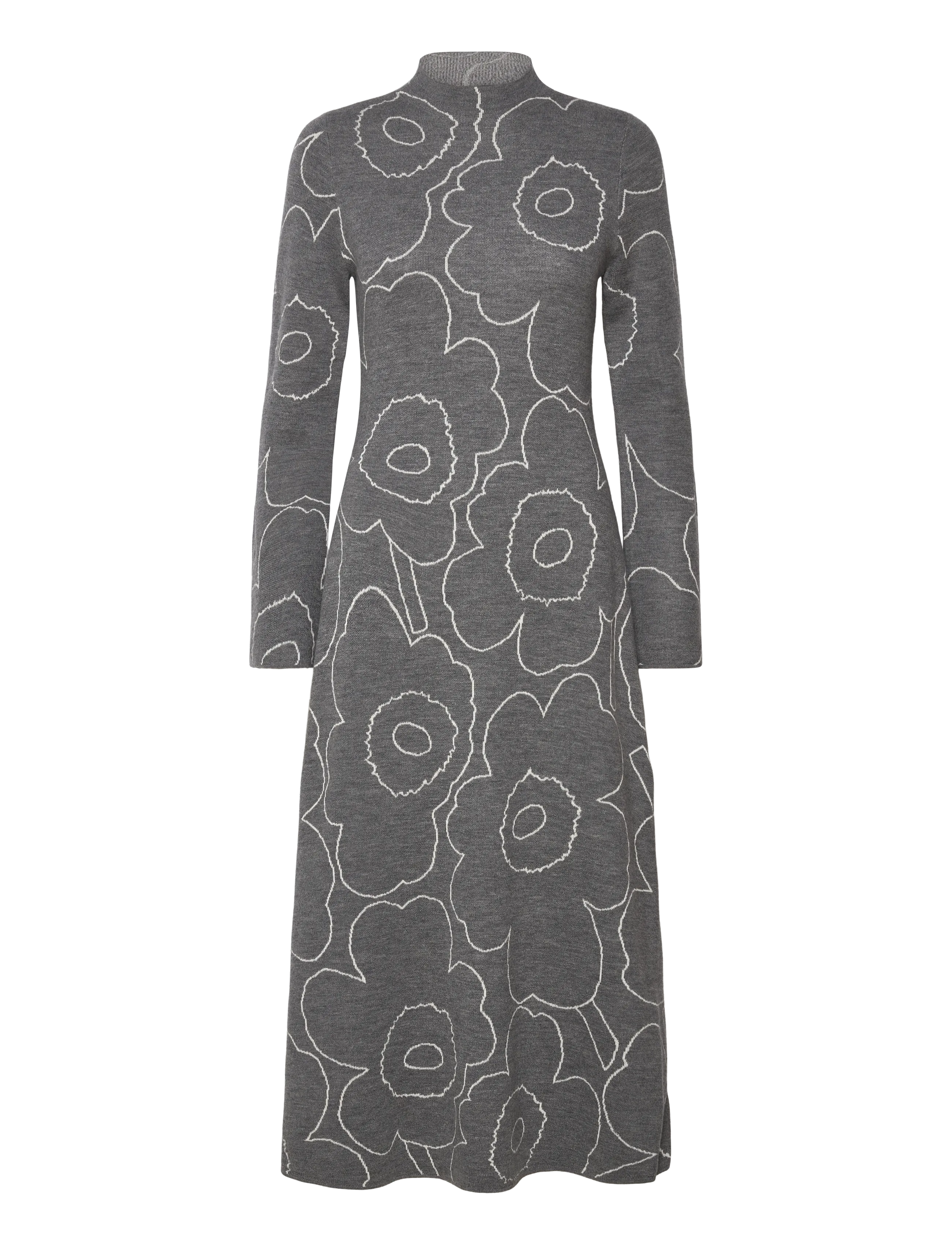 Marimekko WILLAT PIIRTO UNIKKO - Kjoler - DARK GREY, OFF WHITE / grey
