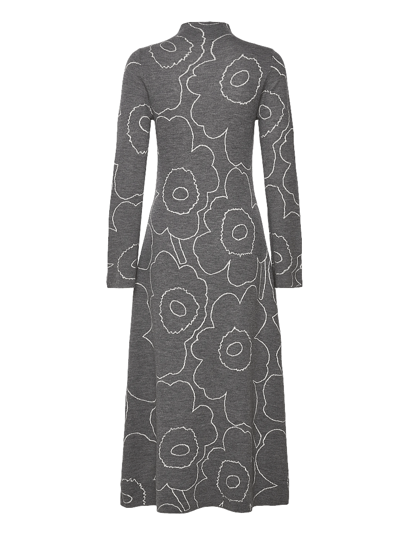 Marimekko - WILLAT PIIRTO UNIKKO - kootud kleidid - dark grey, off white - 2