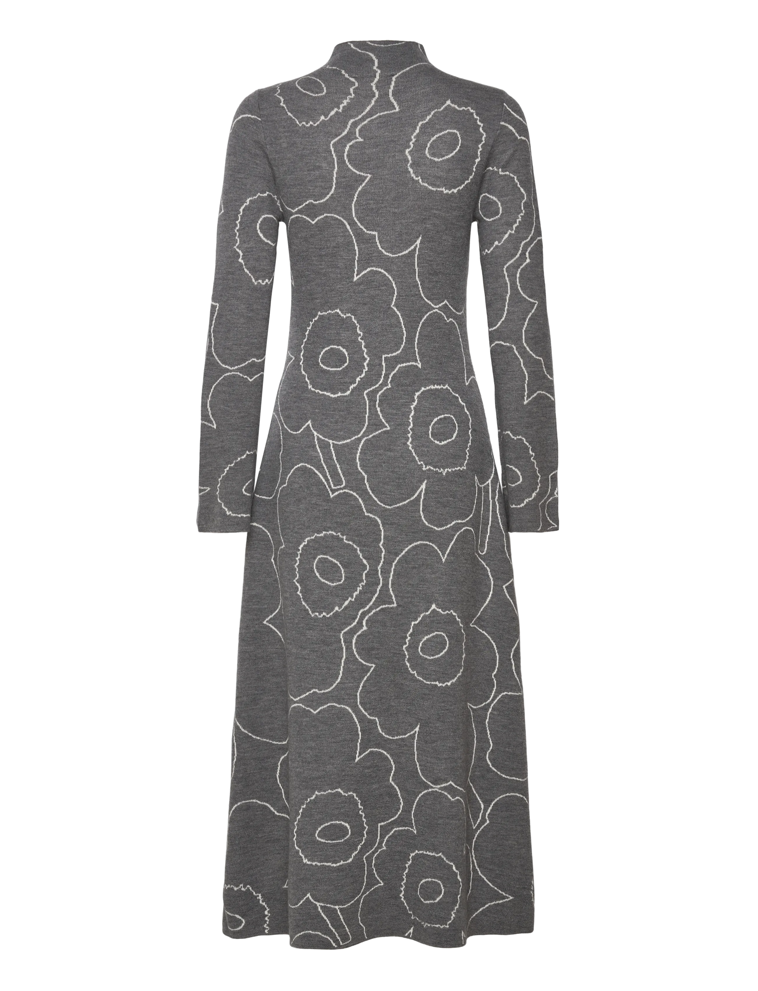 Marimekko - WILLAT PIIRTO UNIKKO - prjónaðir kjólar - dark grey, off white - 2
