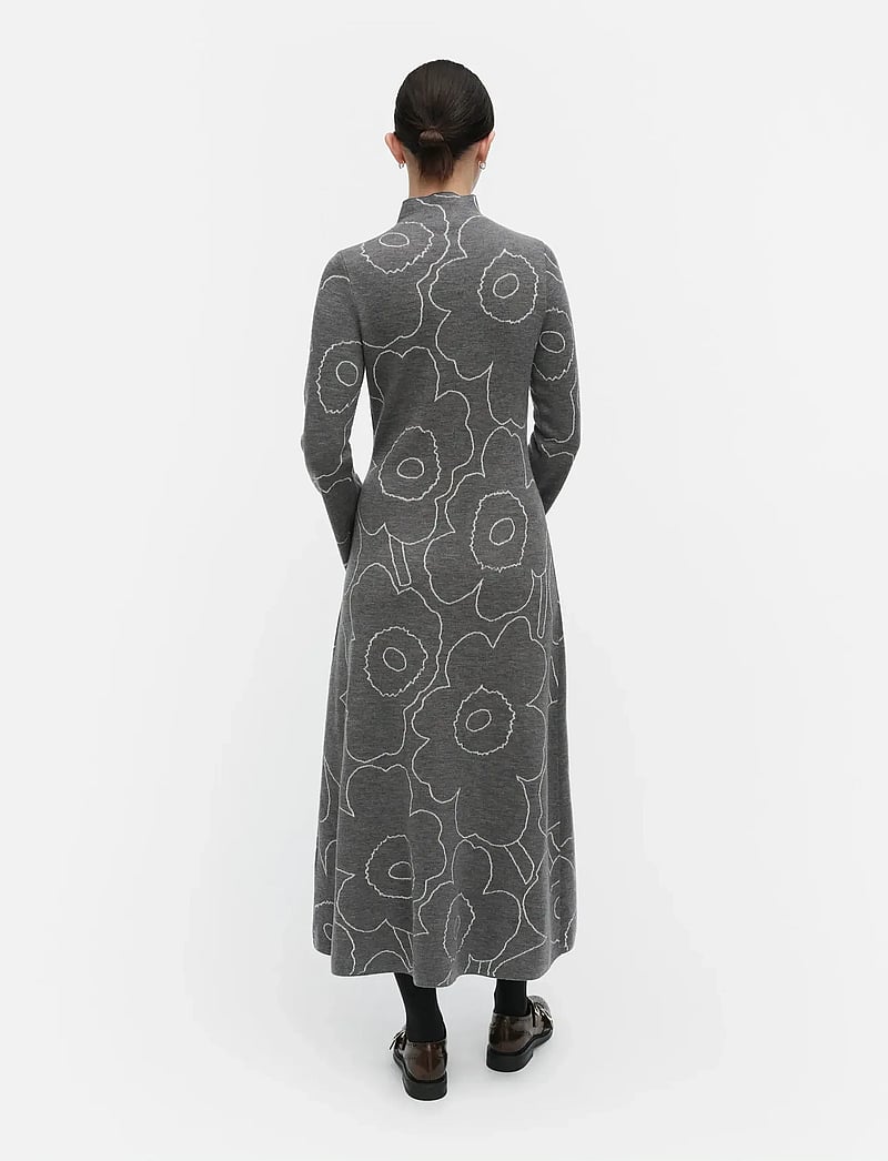 Marimekko - WILLAT PIIRTO UNIKKO - kootud kleidid - dark grey, off white - 3