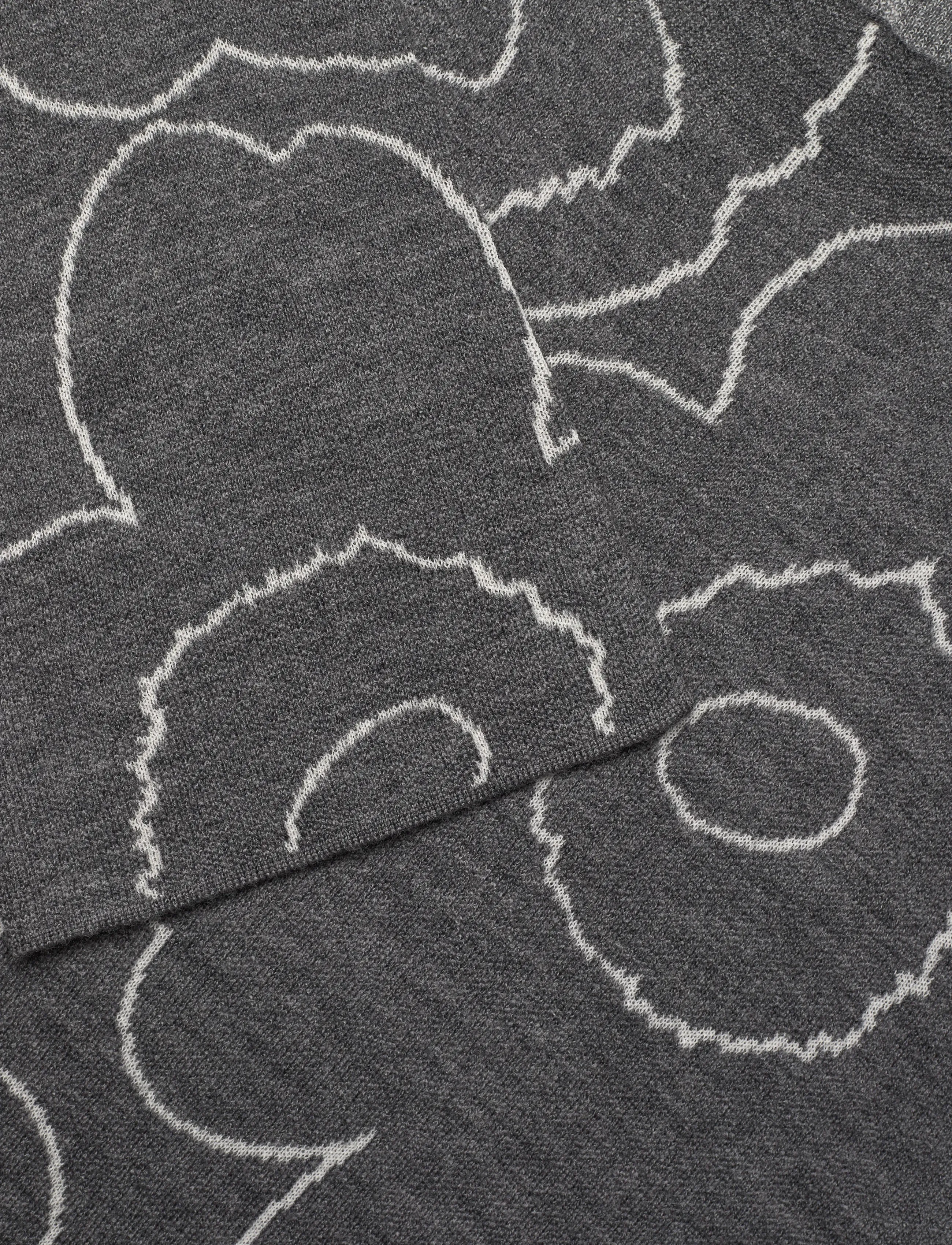 Marimekko - WILLAT PIIRTO UNIKKO - prjónaðir kjólar - dark grey, off white - 5