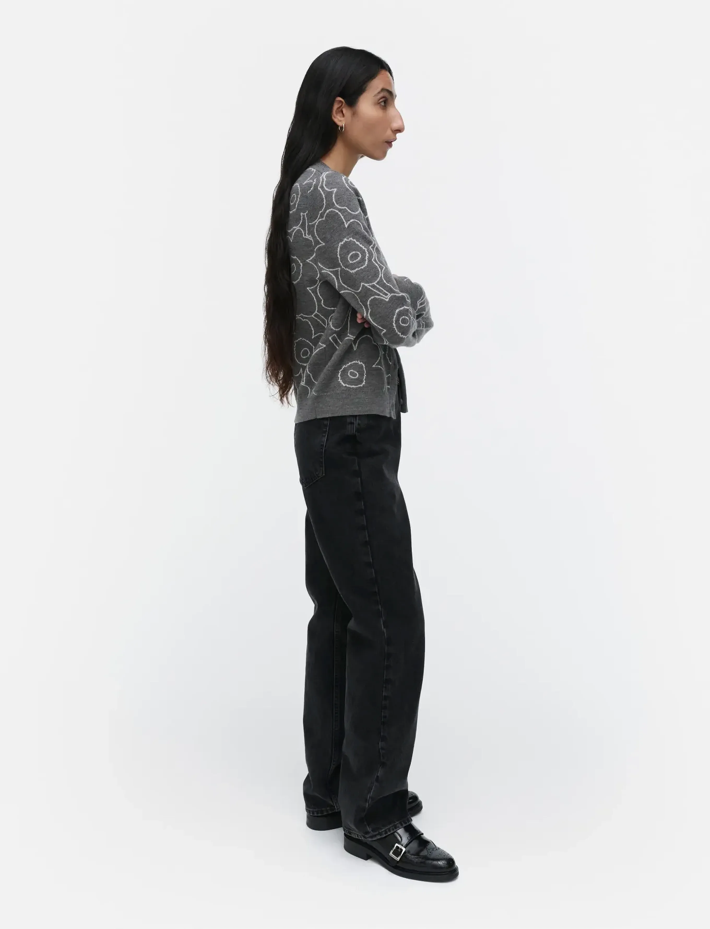 Marimekko - VILLI PIIRTO UNIKKO - dark grey, off white - 4