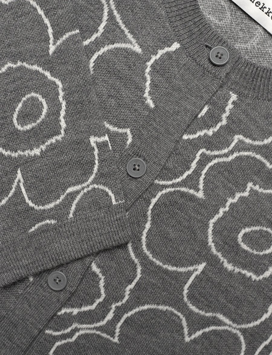 Marimekko - VILLI PIIRTO UNIKKO - dark grey, off white - 5