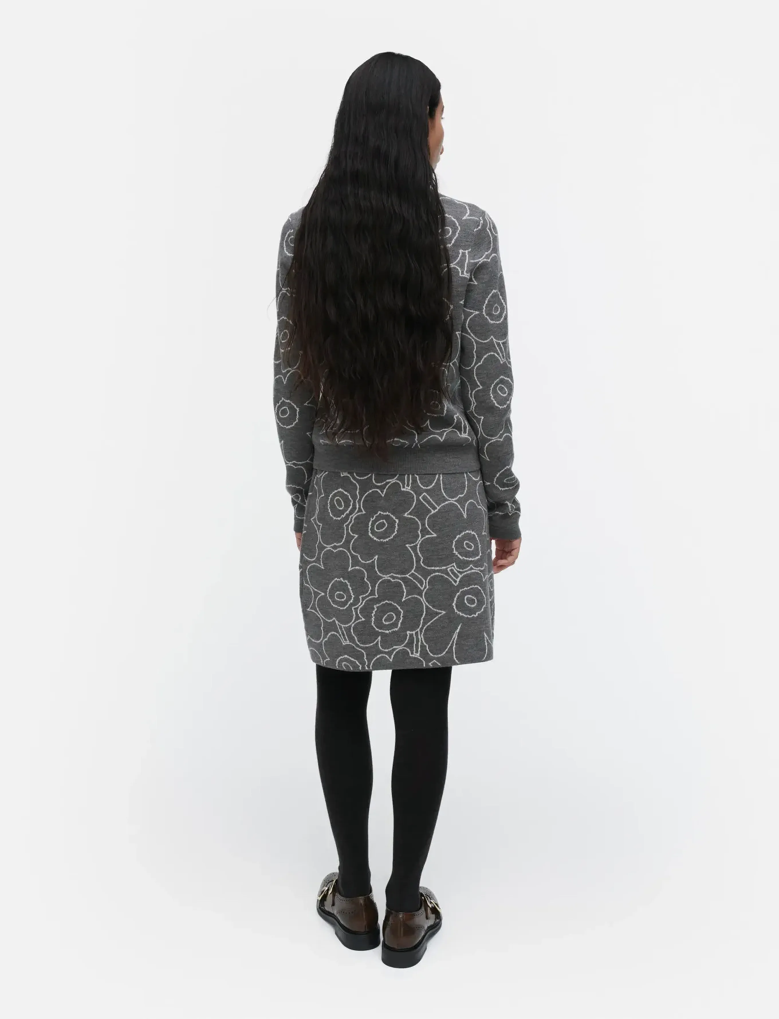 Marimekko - VAPAUS PIIRTO UNIKKO - dark grey, off white - 3