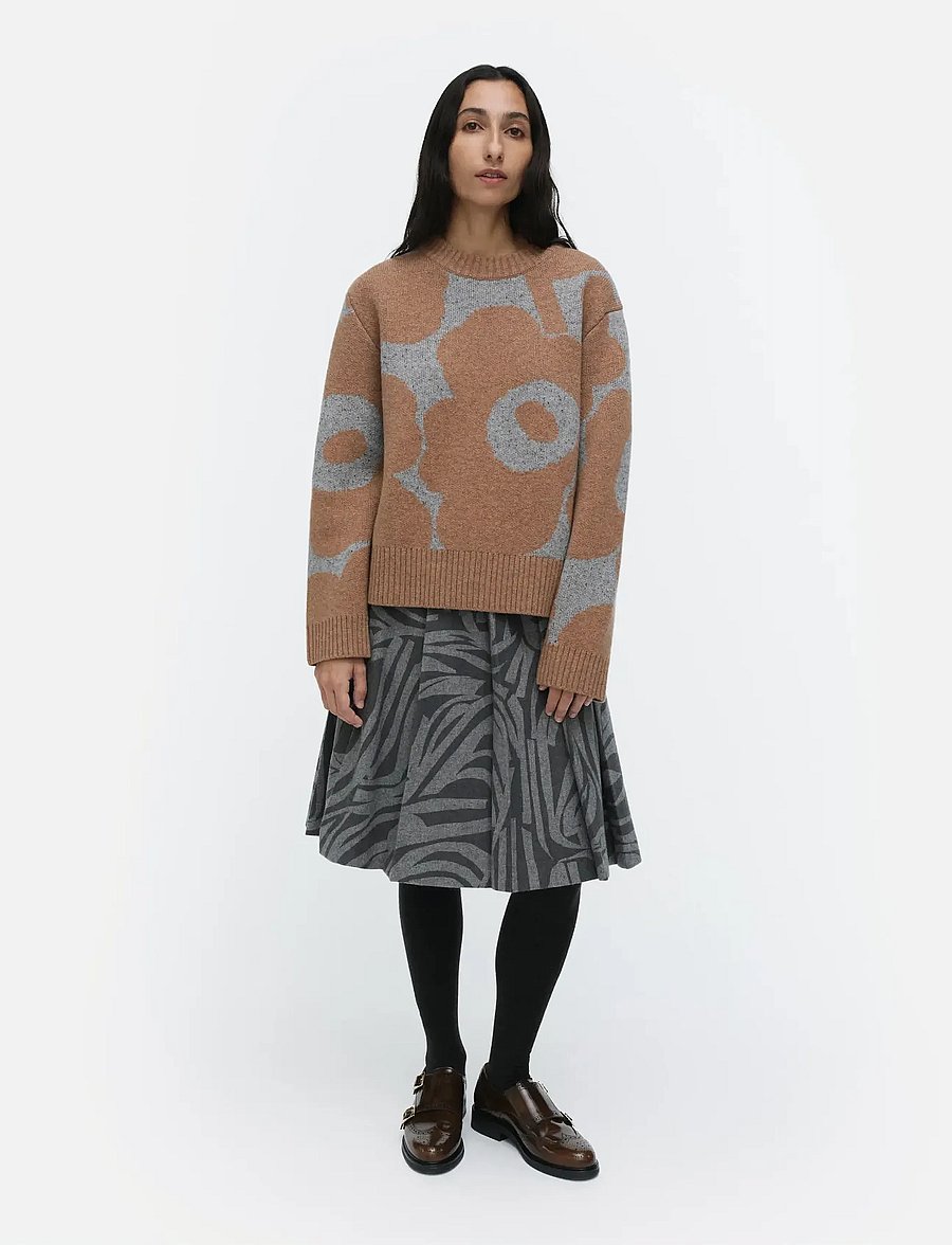 Marimekko - RWS VIRTAUS UNIKKO - pullover - light brown, grey - 0