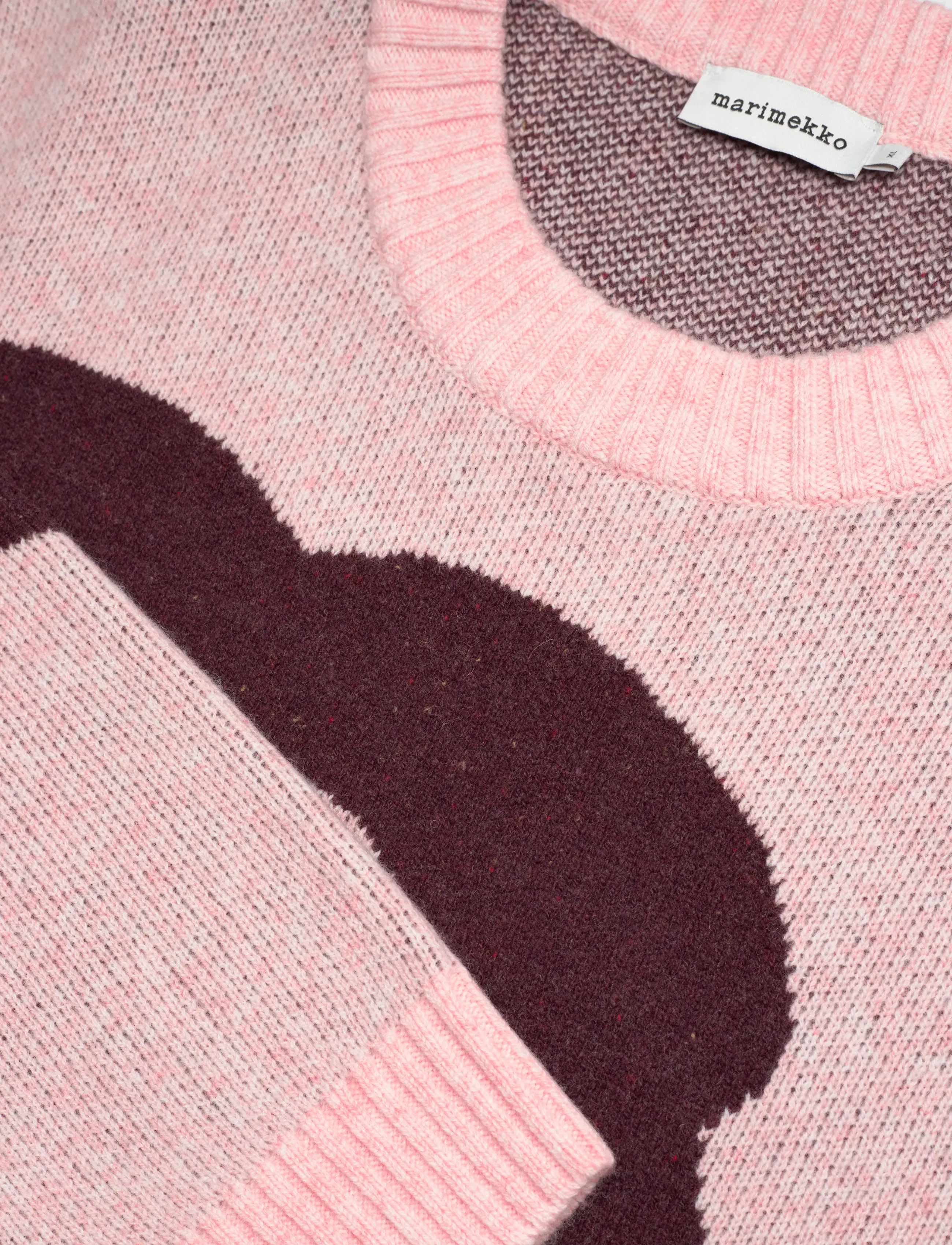 Marimekko - RWS VIRTAUS TUMMA - light pink, wine red - 5
