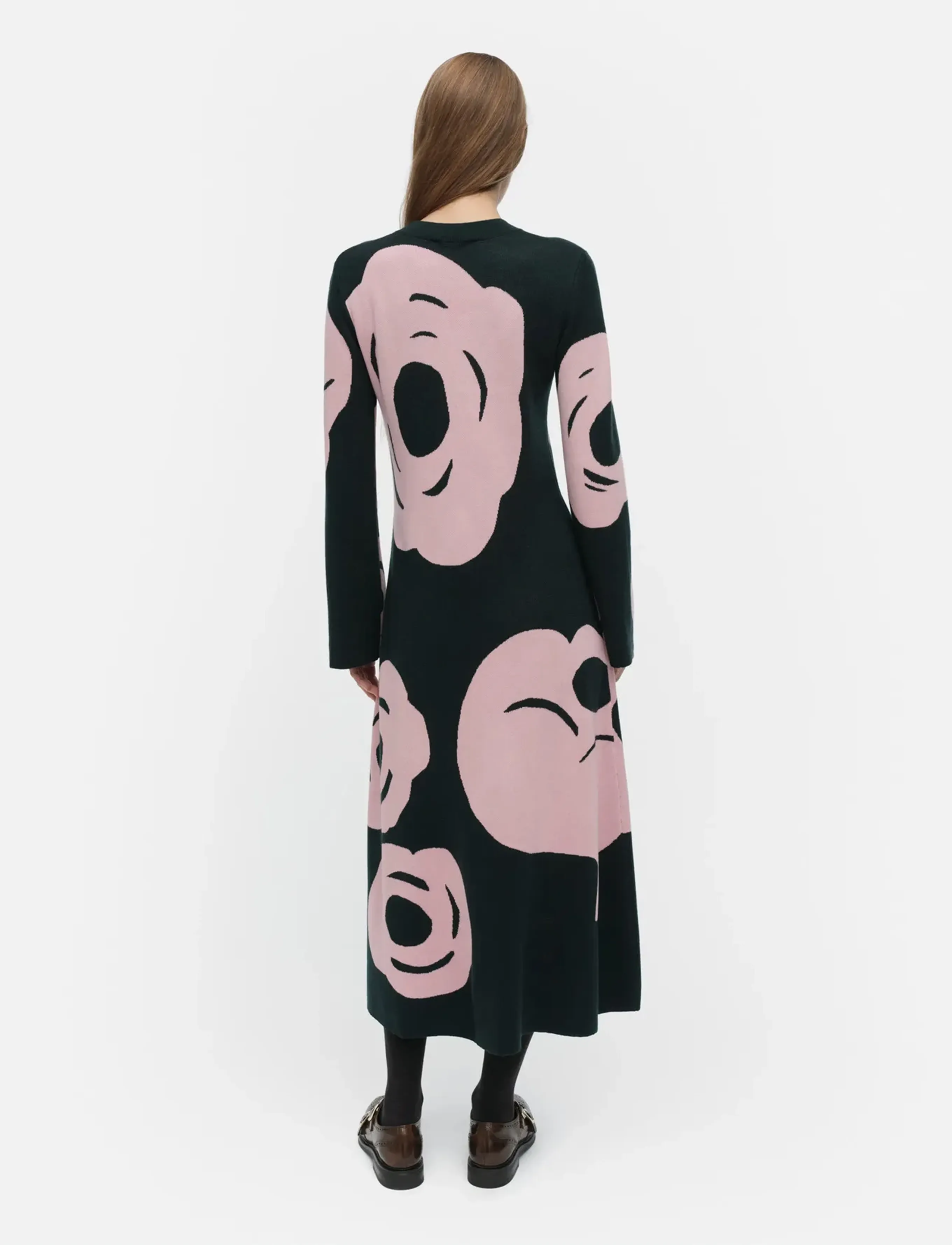 Marimekko - LEIKKUU TUMMA - dark green, light pink - 3
