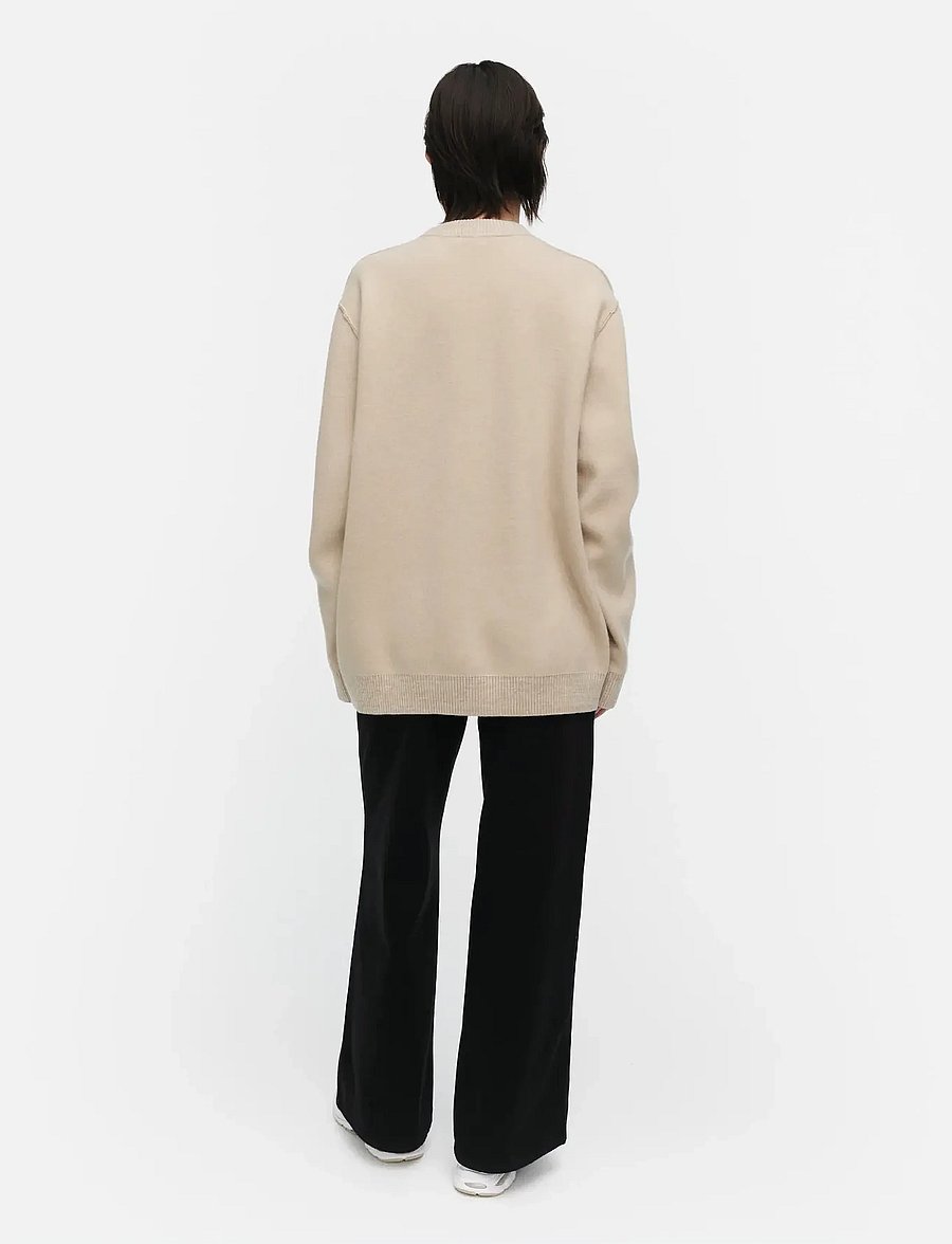 Marimekko - RWS RUUSUT VIHKIRUUSU - peysur og hettupeysur - beige, off white - 3