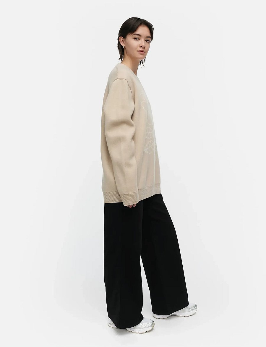 Marimekko - RWS RUUSUT VIHKIRUUSU - peysur og hettupeysur - beige, off white - 4