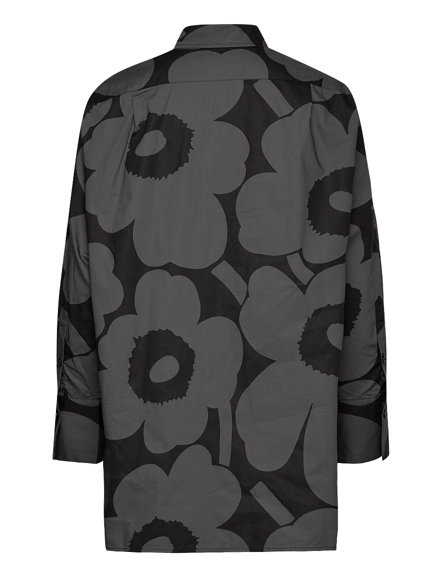 Marimekko - NILA UNIKKO - denimskjorter - black, dark grey - 2